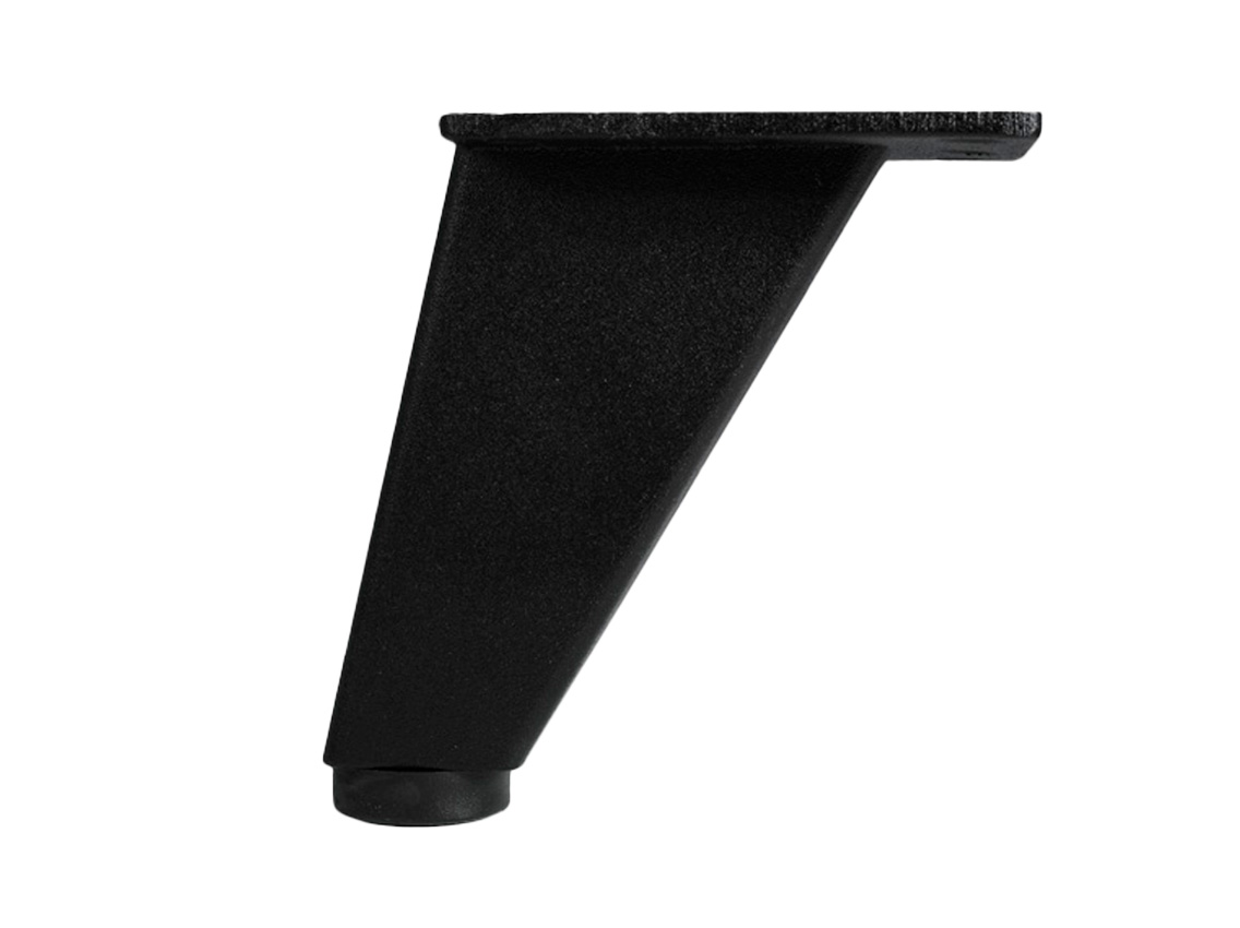 Опора регулируемая изогнутая GIFF Corner Н=90 черный матовый