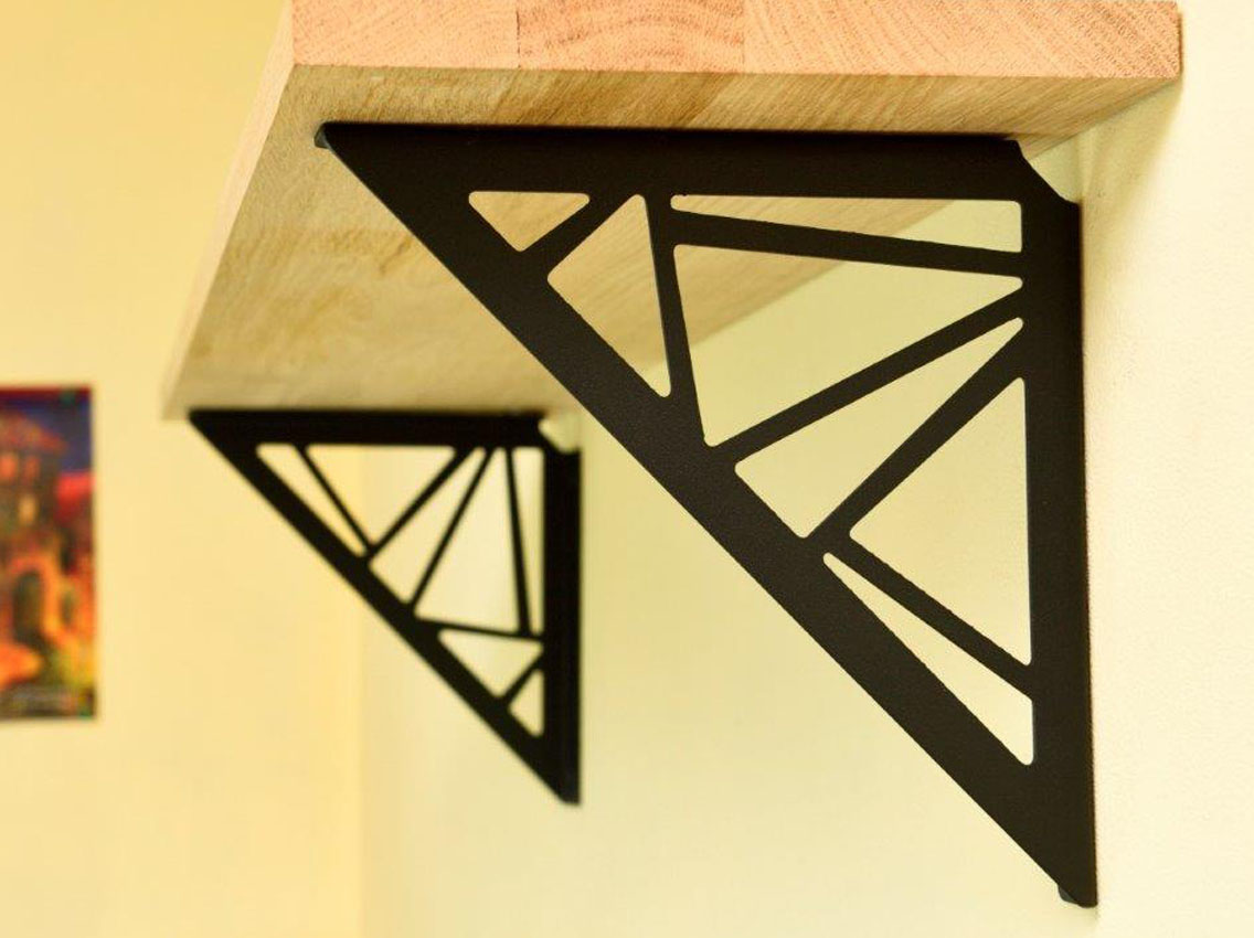 Консоль декоративная Зевс левая L=190х190 черный