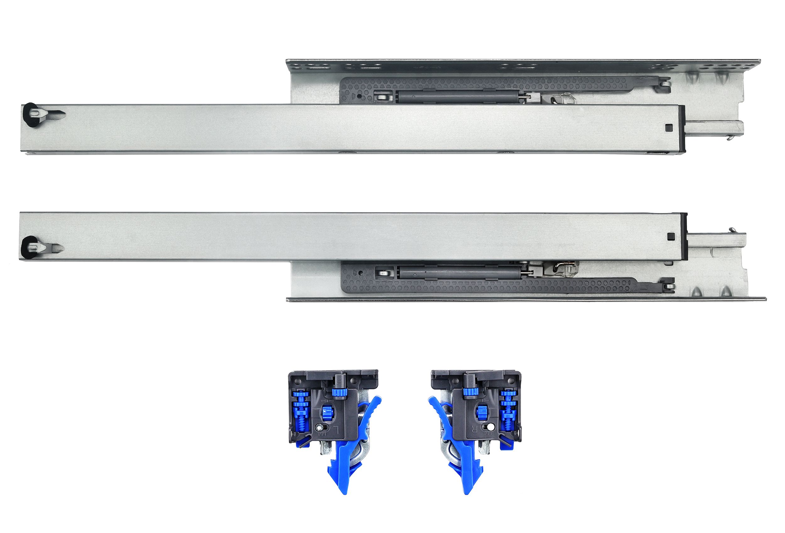 Напрямна прихованого монтажу повного висування з дотягувачем 3D Forte GIFF PRIME (16-19мм) L=450