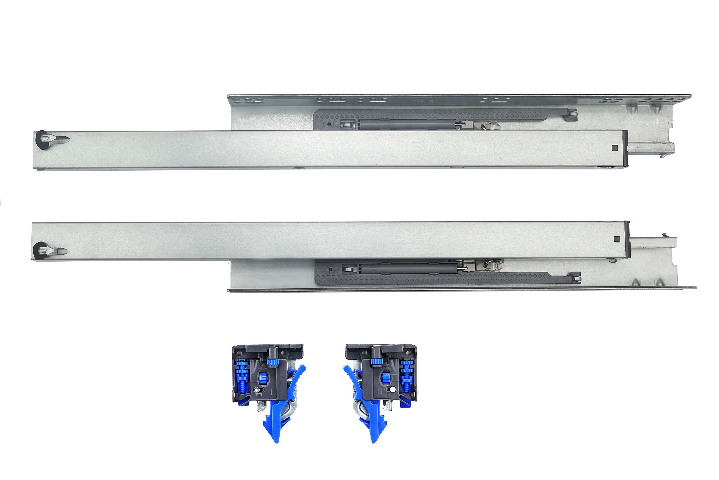 Напрямна прихованого монтажу повного висування з дотягувачем 3D Forte GIFF PRIME (16-19мм) L=500