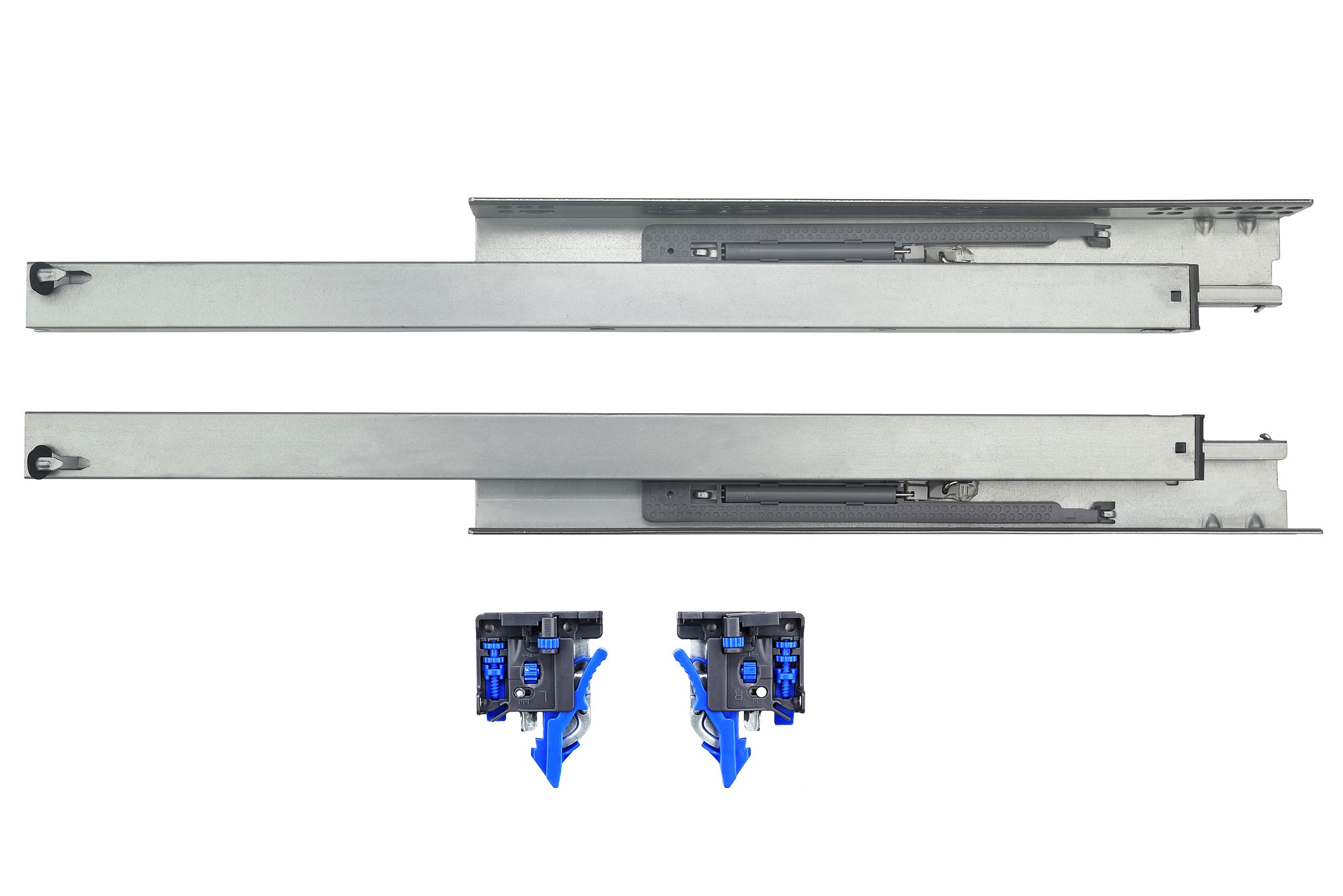 Напрямна прихованого монтажу повного висування з дотягувачем 3D Forte GIFF PRIME (16-19мм) L=550