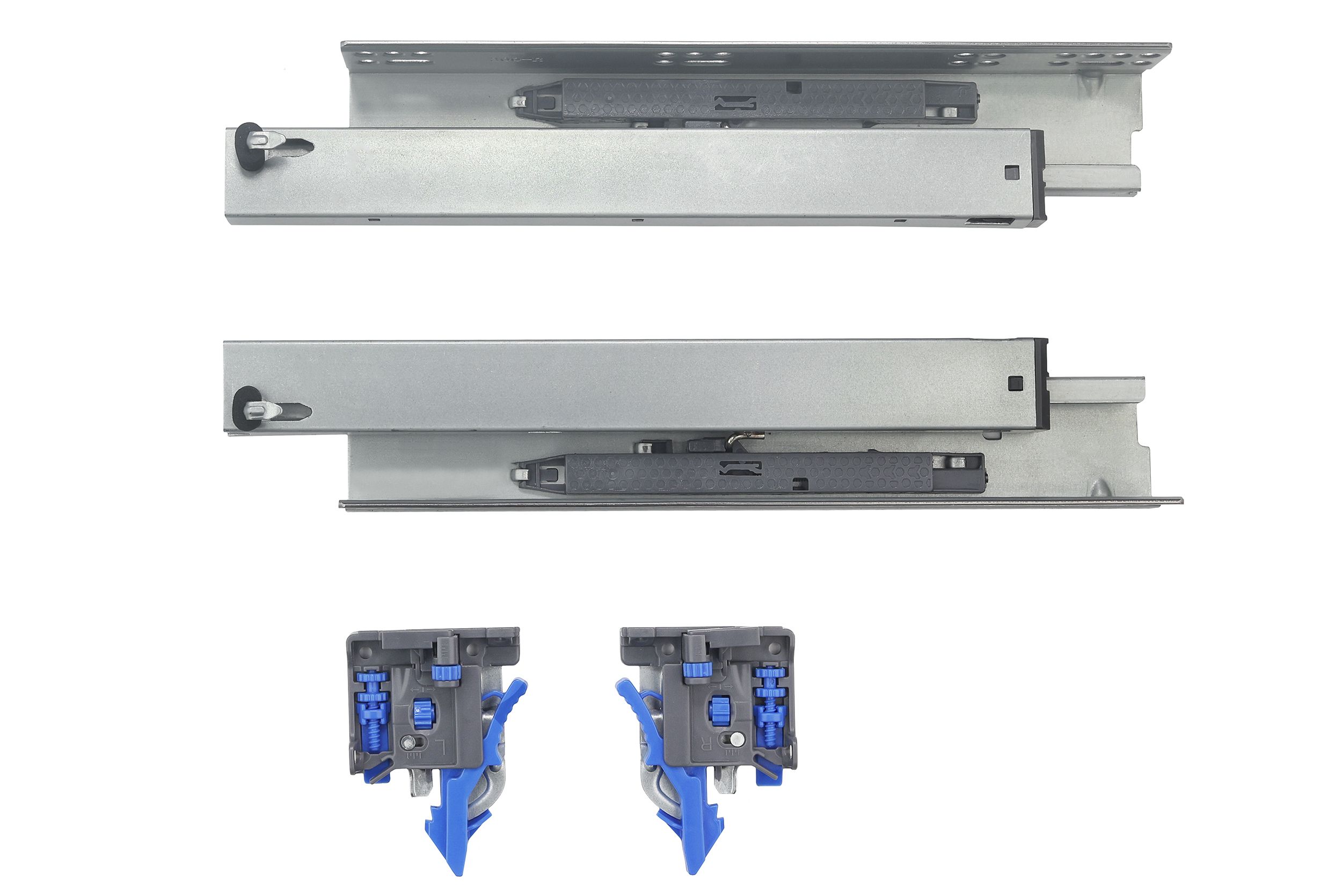 Напрямна прихованого монтажу повного висування з відштовхувачем 3D Forte GIFF PRIME (16-19мм) L=300
