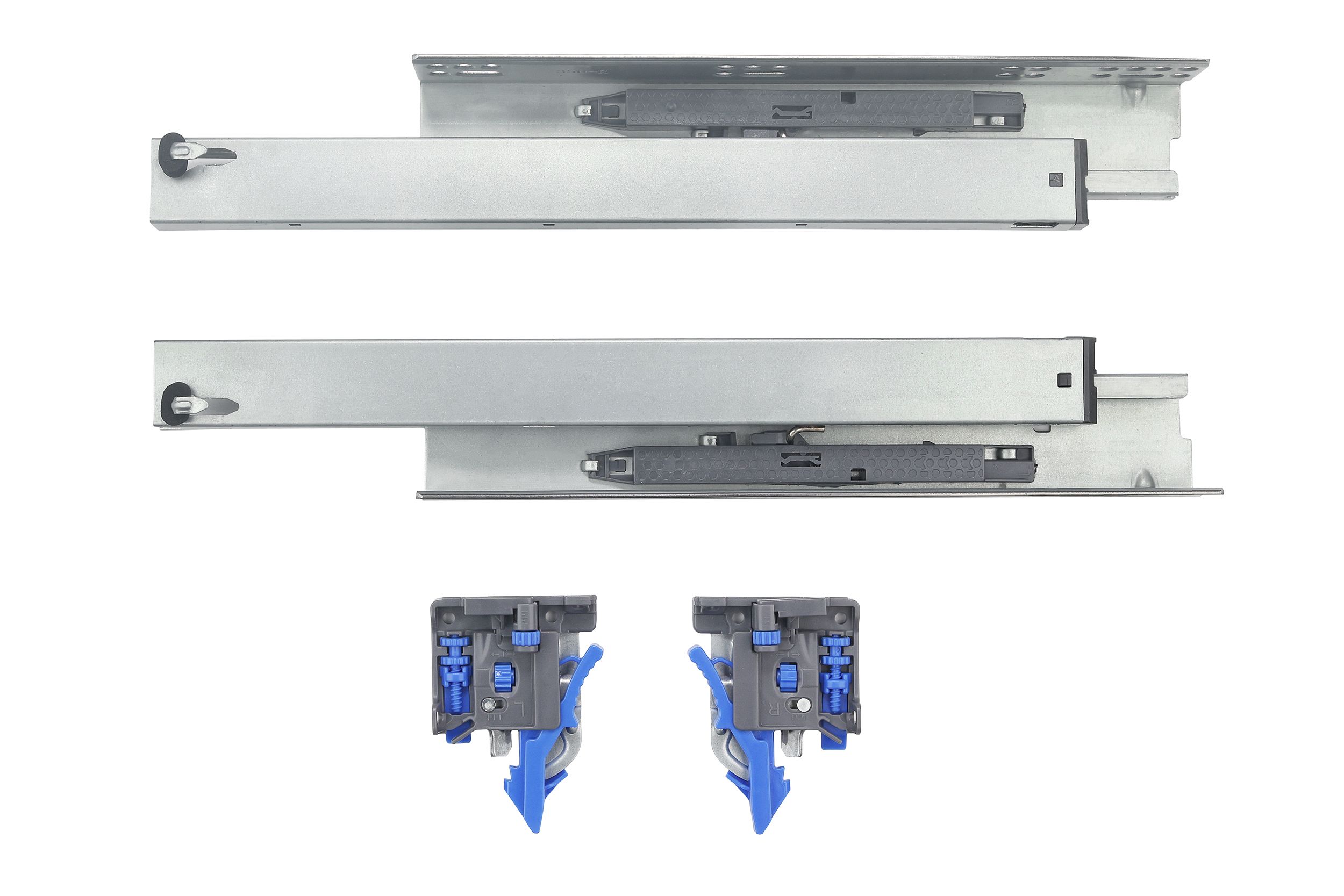 Напрямна прихованого монтажу повного висування з відштовхувачем 3D Forte GIFF PRIME (16-19мм) L=350