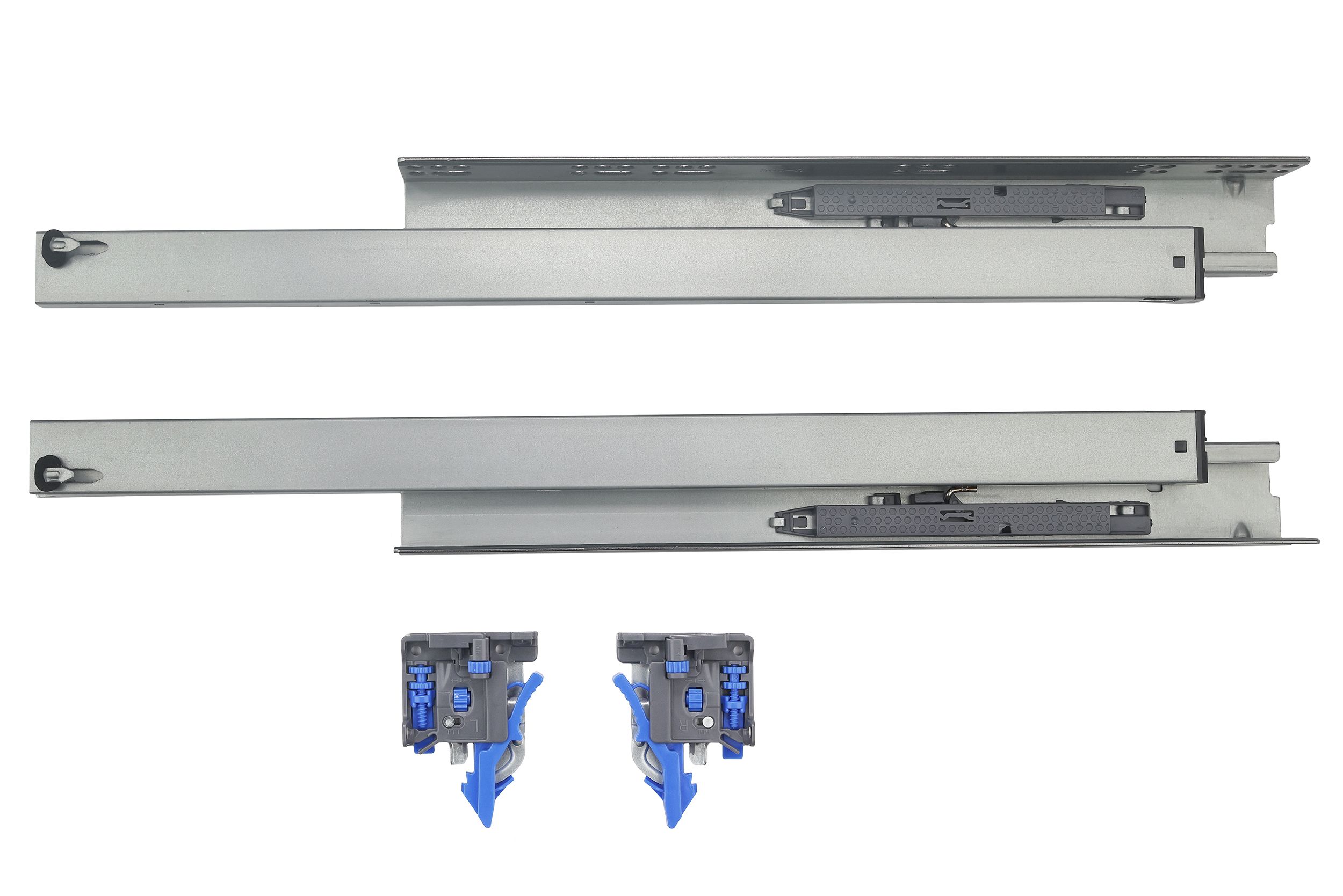 Напрямна прихованого монтажу повного висування з відштовхувачем 3D Forte GIFF PRIME (16-19мм) L=500