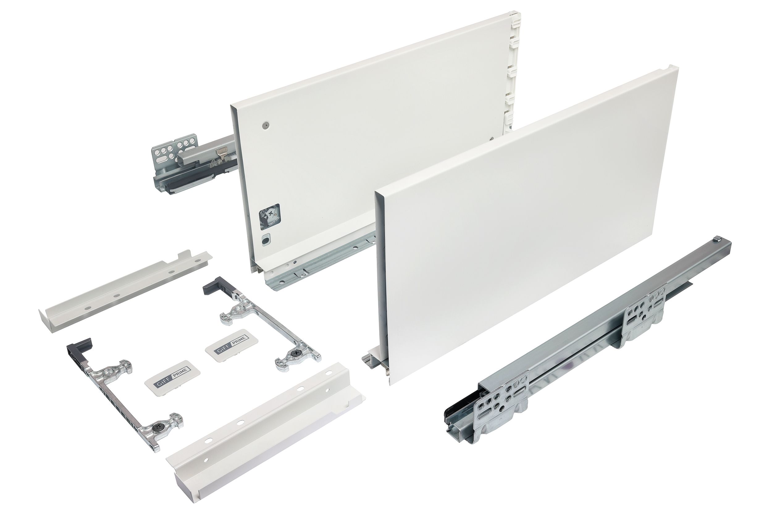 Выдвижной ящик GIFF PRIME FlatBox 3D L=400 H=199 белый