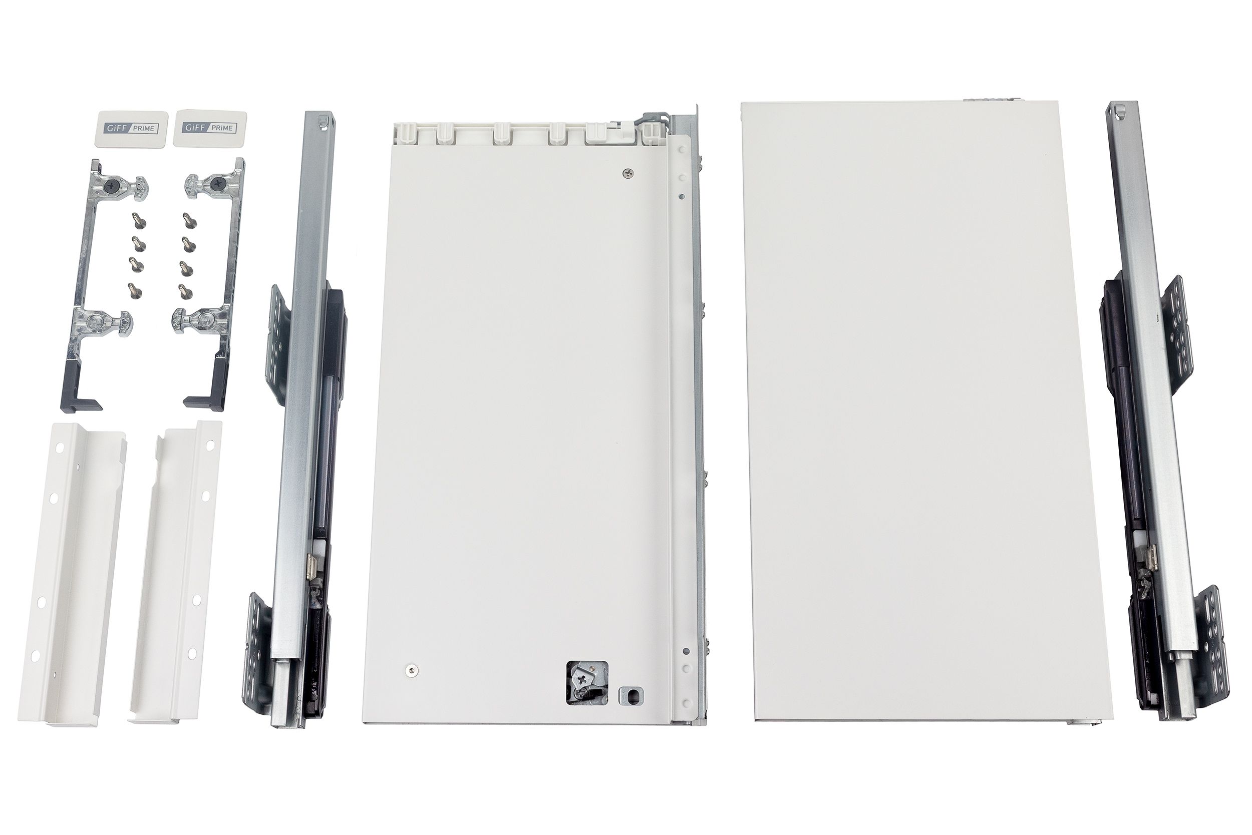 Выдвижной ящик GIFF PRIME FlatBox 3D L=400 H=199 белый