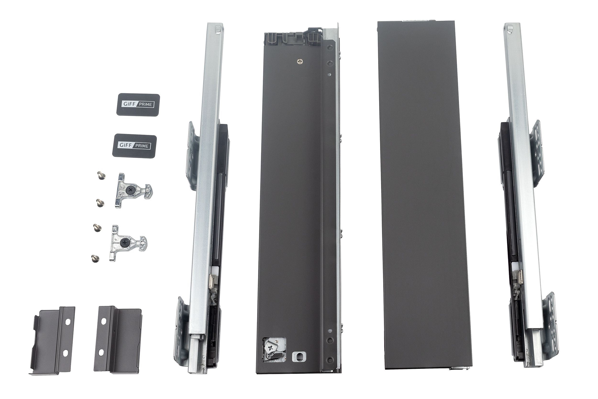 Висувний ящик GIFF PRIME FlatBox 3D L=400 H=84 графіт