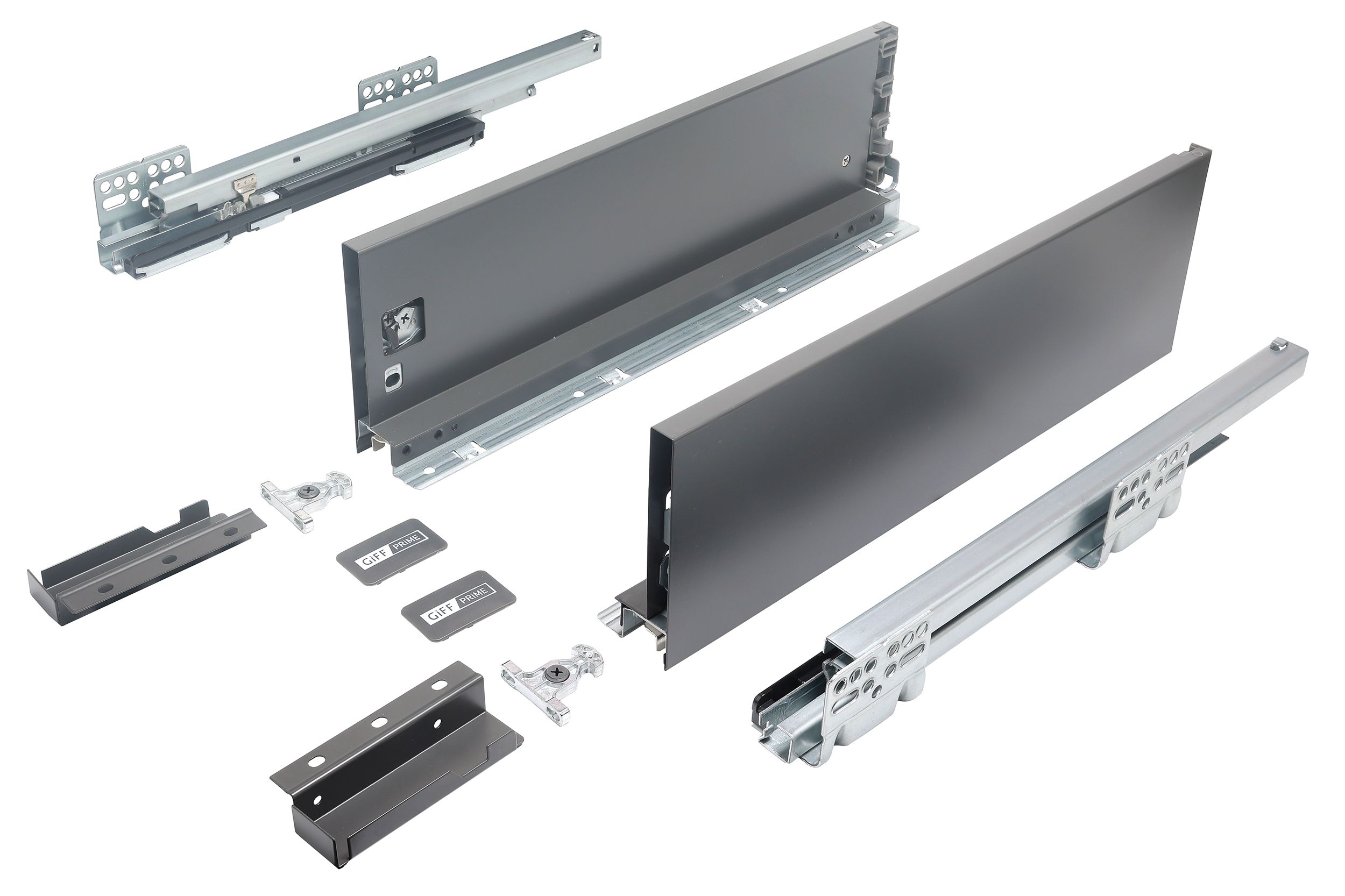 Выдвижной ящик GIFF PRIME FlatBox 3D L=400 H=116 графит