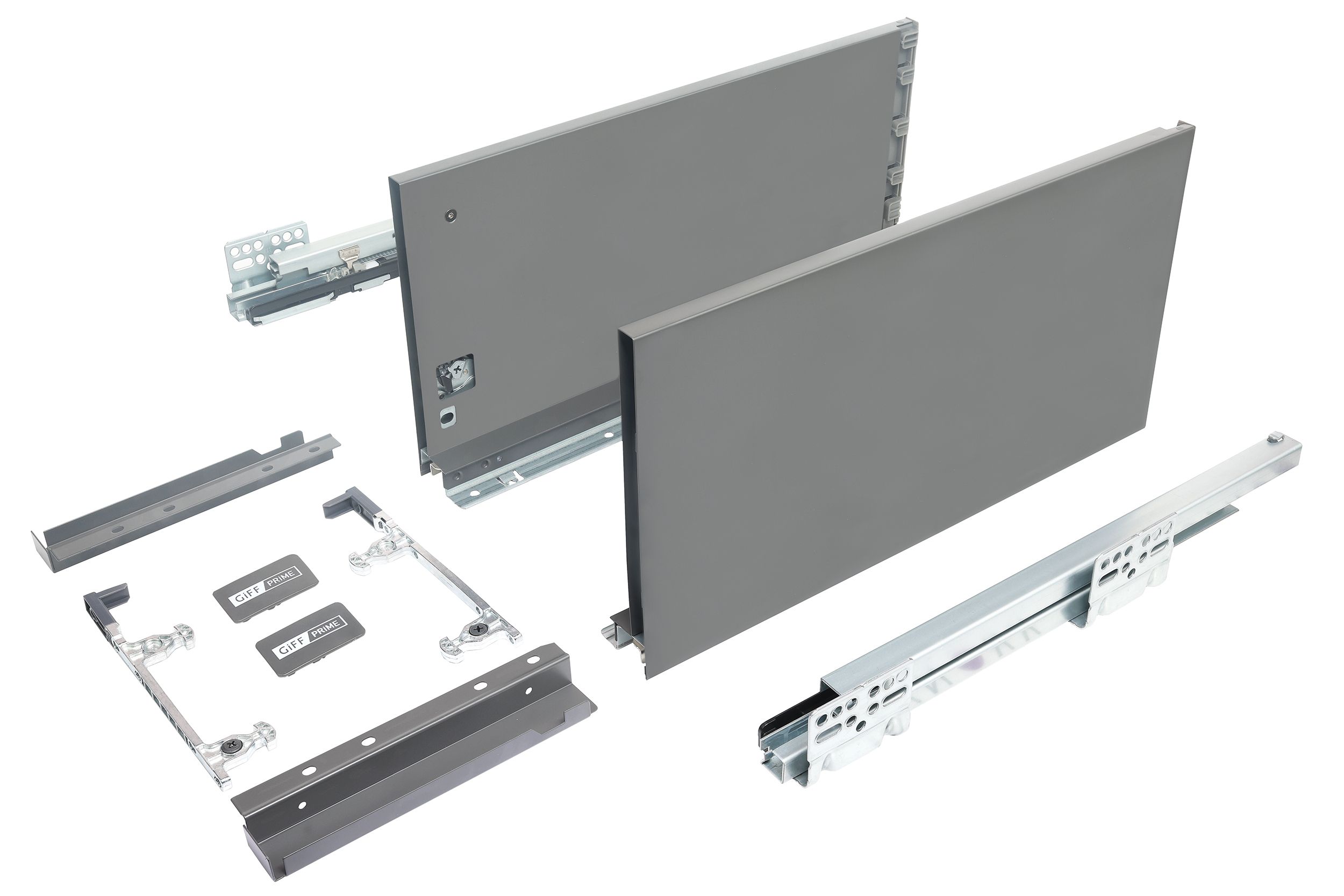 Висувний ящик GIFF PRIME FlatBox 3D L=400 H=199 графіт