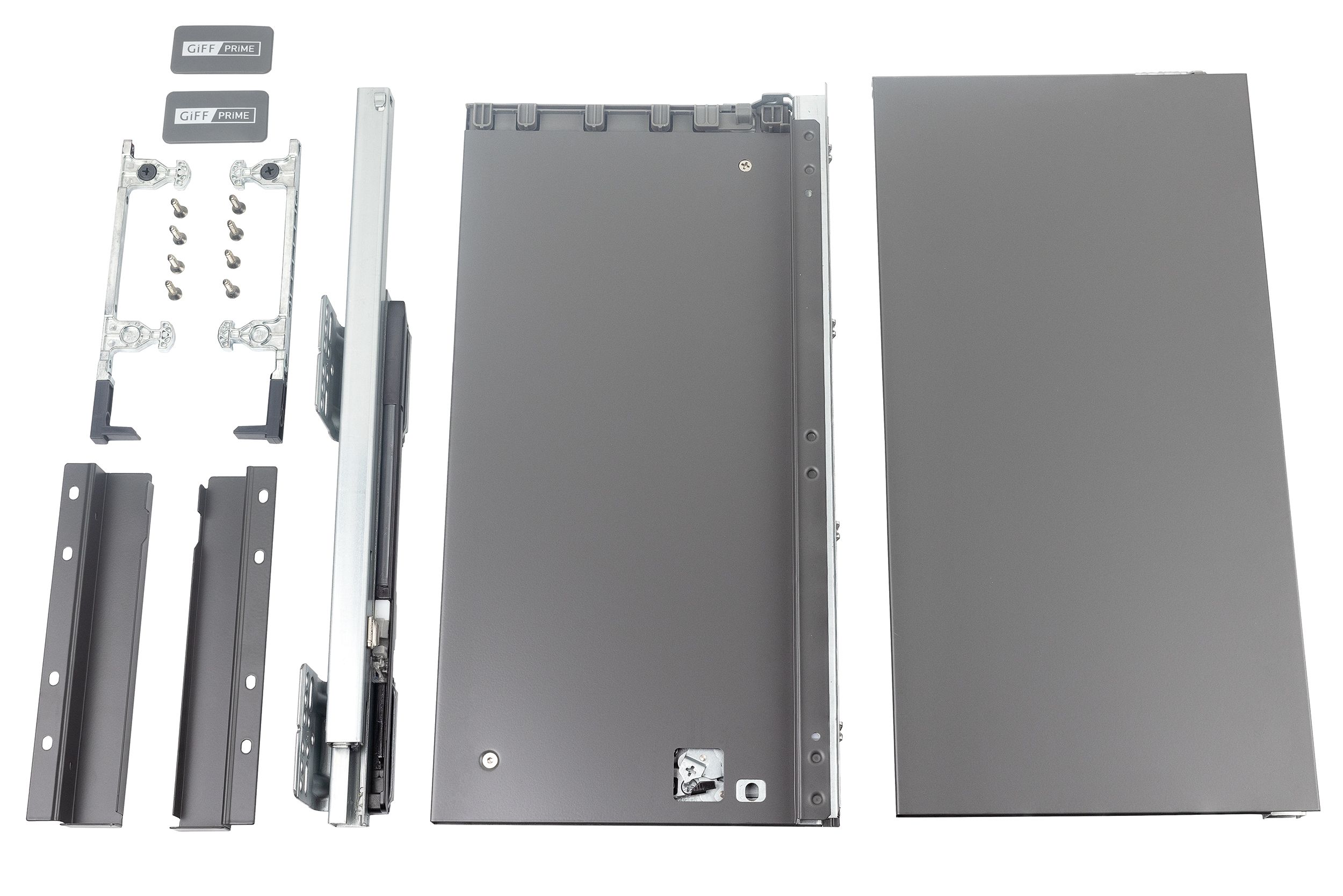Висувний ящик GIFF PRIME FlatBox 3D L=400 H=199 графіт