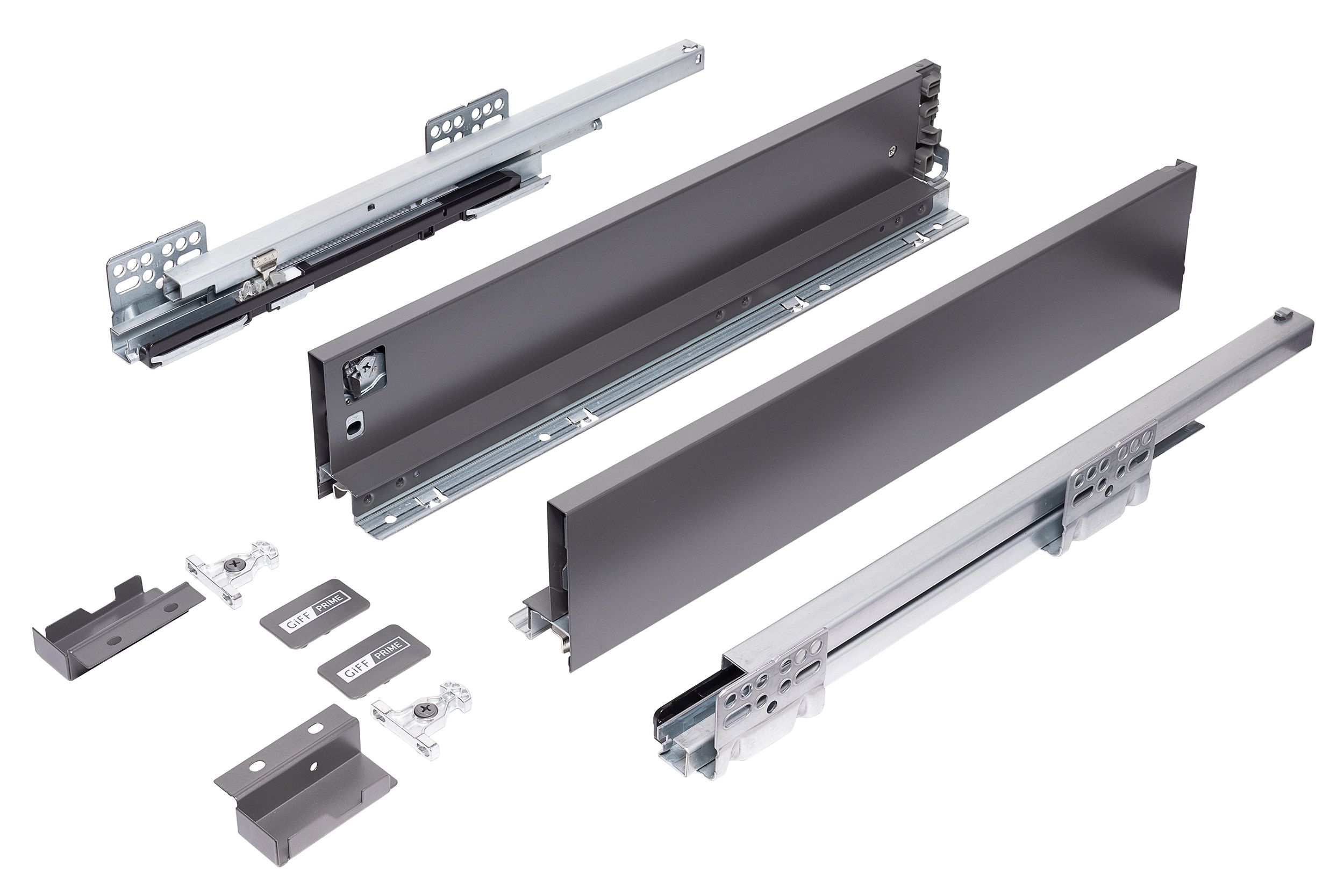 Висувний ящик GIFF PRIME FlatBox 3D L=450 H=84 графіт