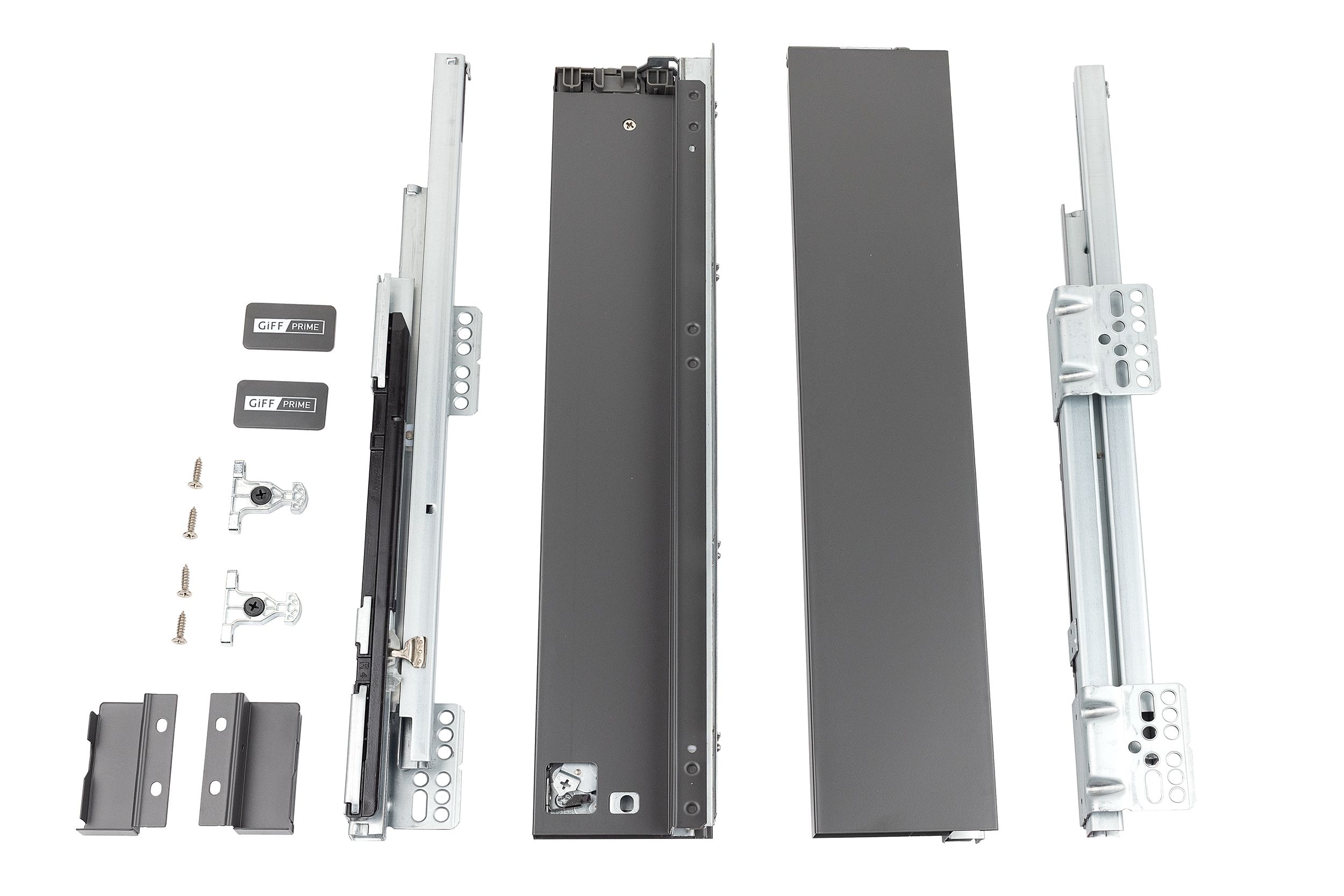 Висувний ящик GIFF PRIME FlatBox 3D L=450 H=84 графіт