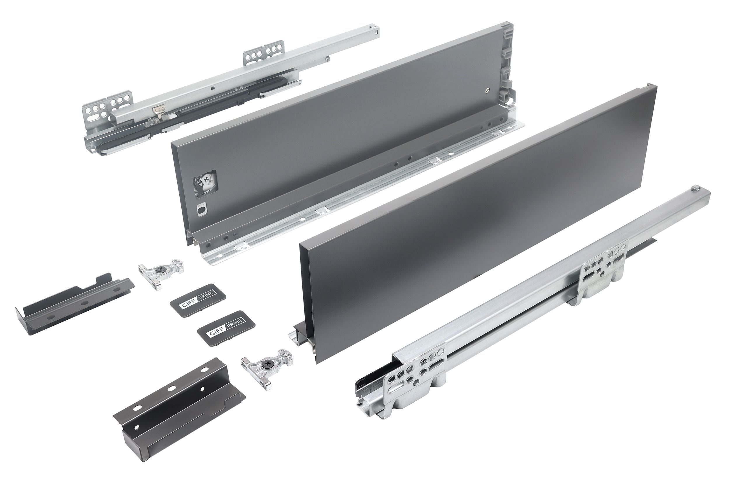 Висувний ящик GIFF PRIME FlatBox 3D L=450 H=116 графіт