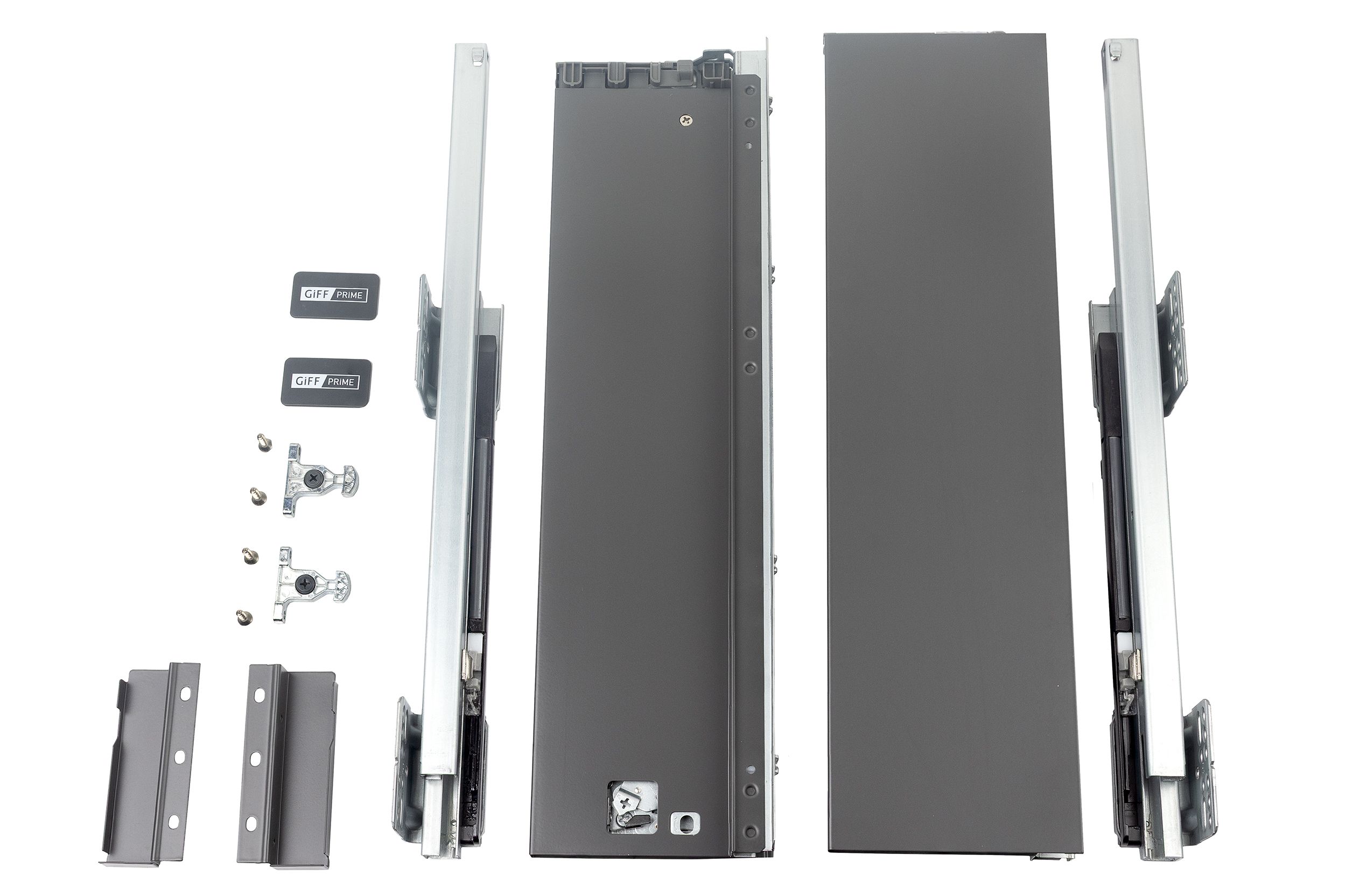 Висувний ящик GIFF PRIME FlatBox 3D L=450 H=116 графіт