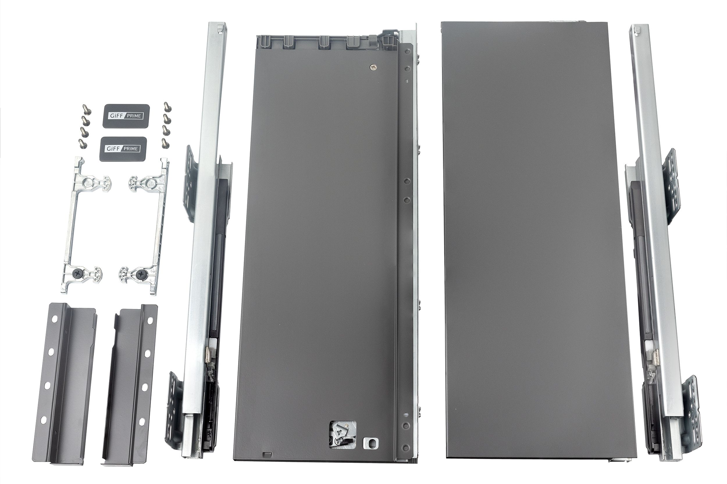 Выдвижной ящик GIFF PRIME FlatBox 3D L=450 H=199 графит