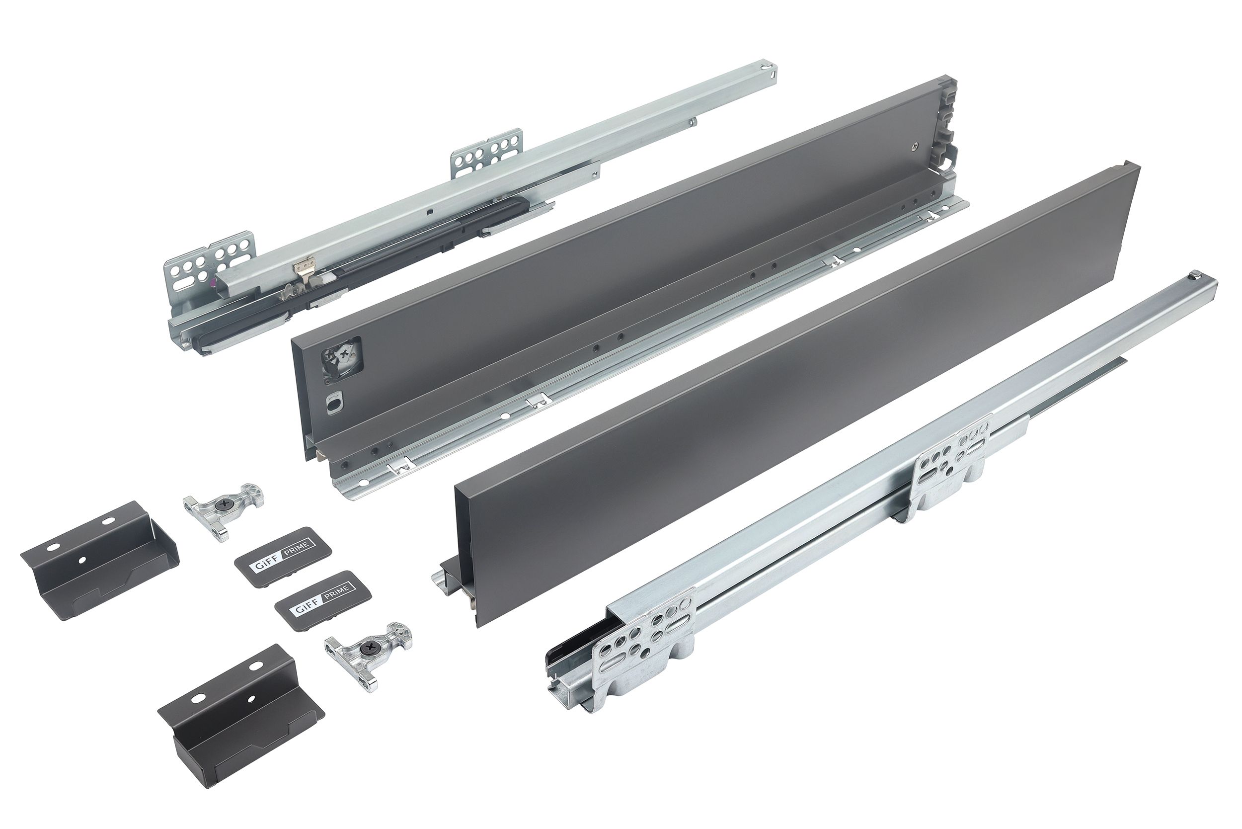 Выдвижной ящик GIFF PRIME FlatBox 3D L=550 H=84 графит