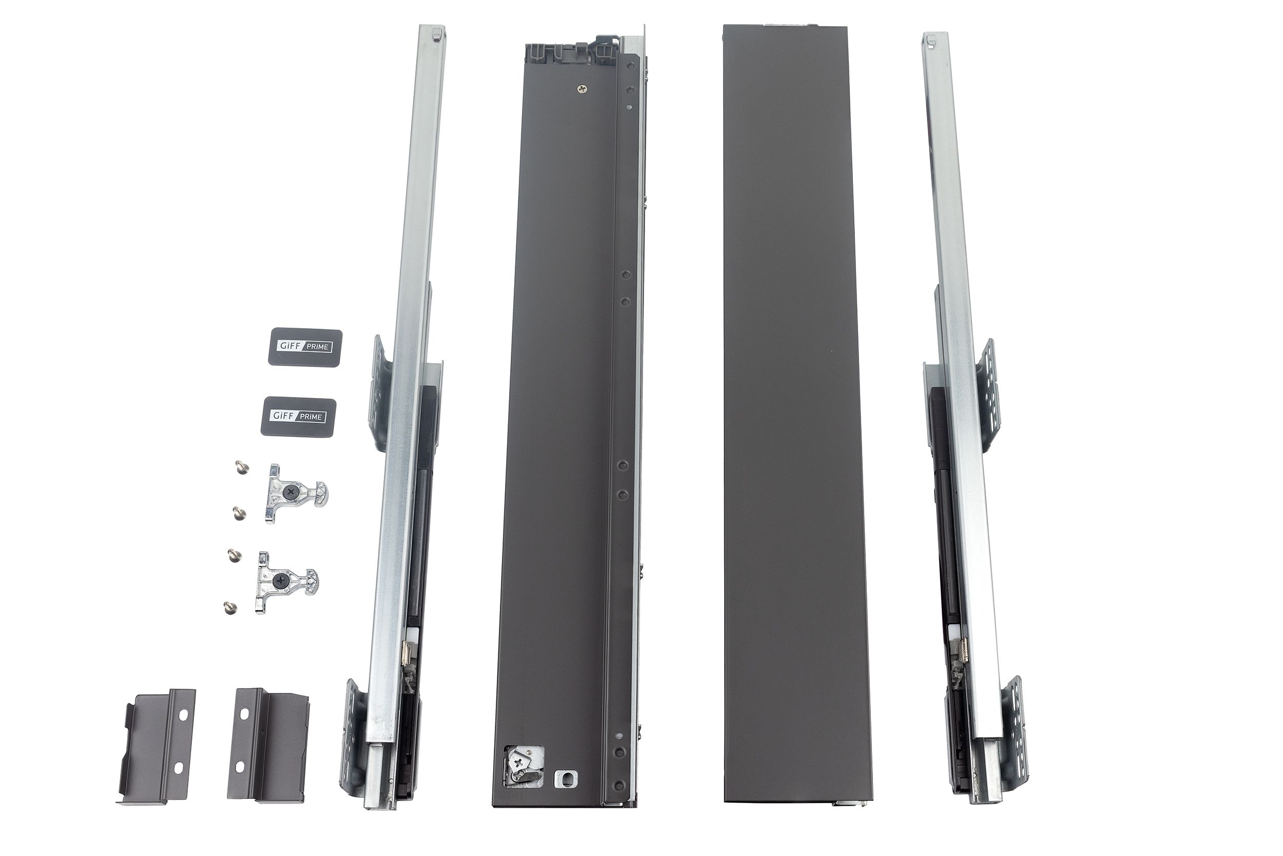 Выдвижной ящик GIFF PRIME FlatBox 3D L=550 H=84 графит