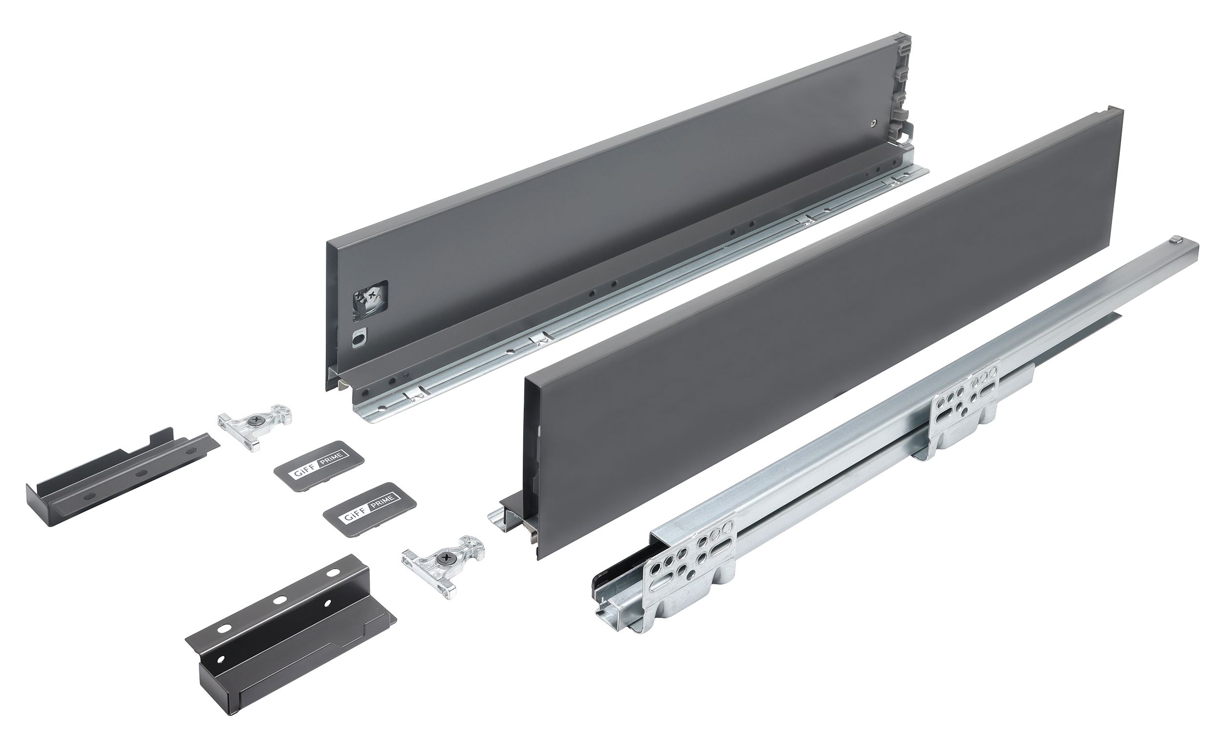 Выдвижной ящик GIFF PRIME FlatBox 3D L=550 H=116 графит