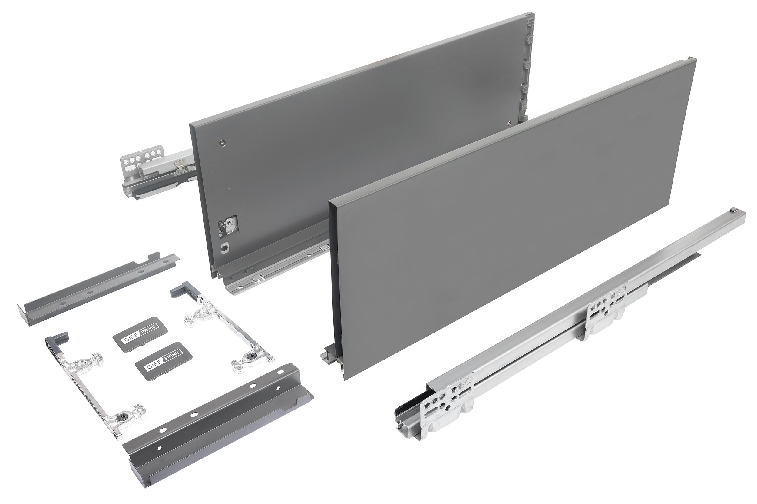 Выдвижной ящик GIFF PRIME FlatBox 3D L=550 H=199 графит