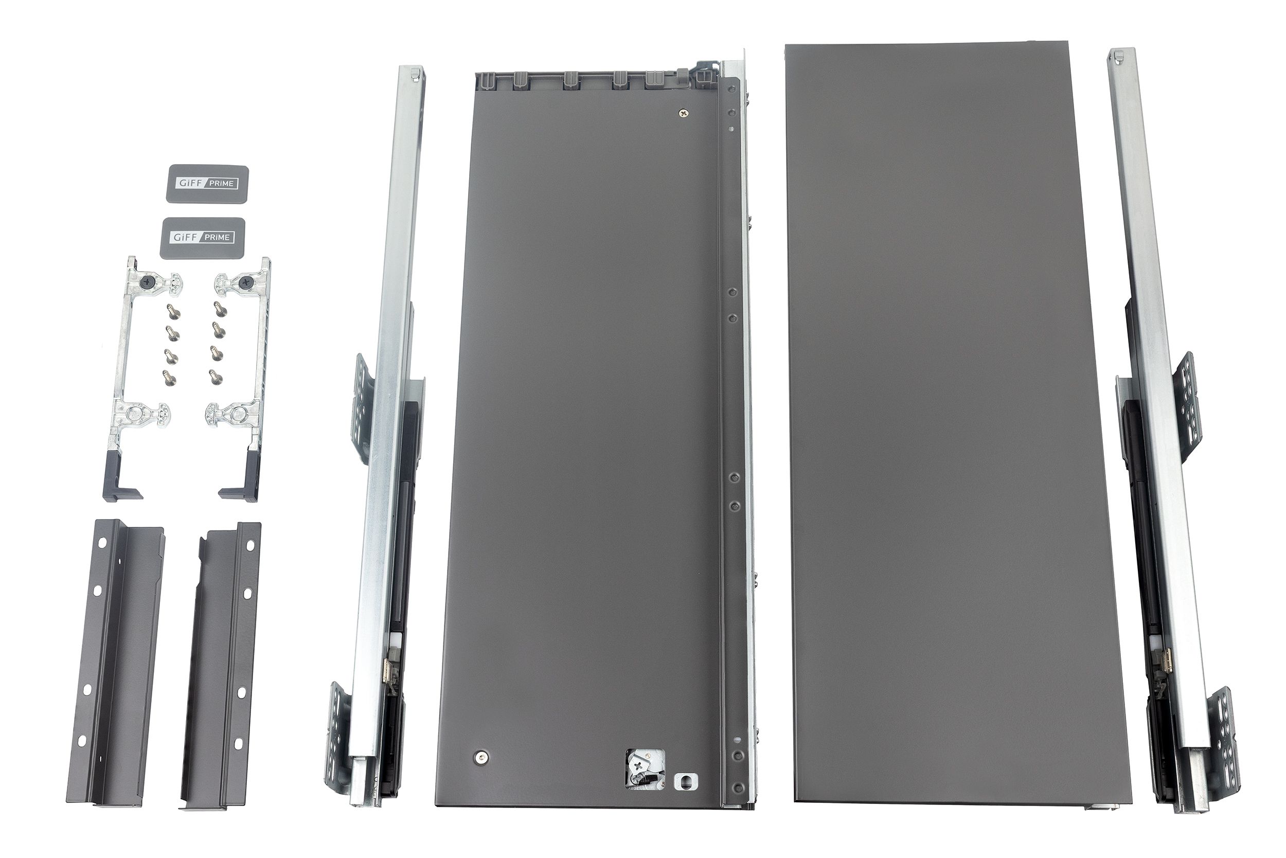 Выдвижной ящик GIFF PRIME FlatBox 3D L=550 H=199 графит