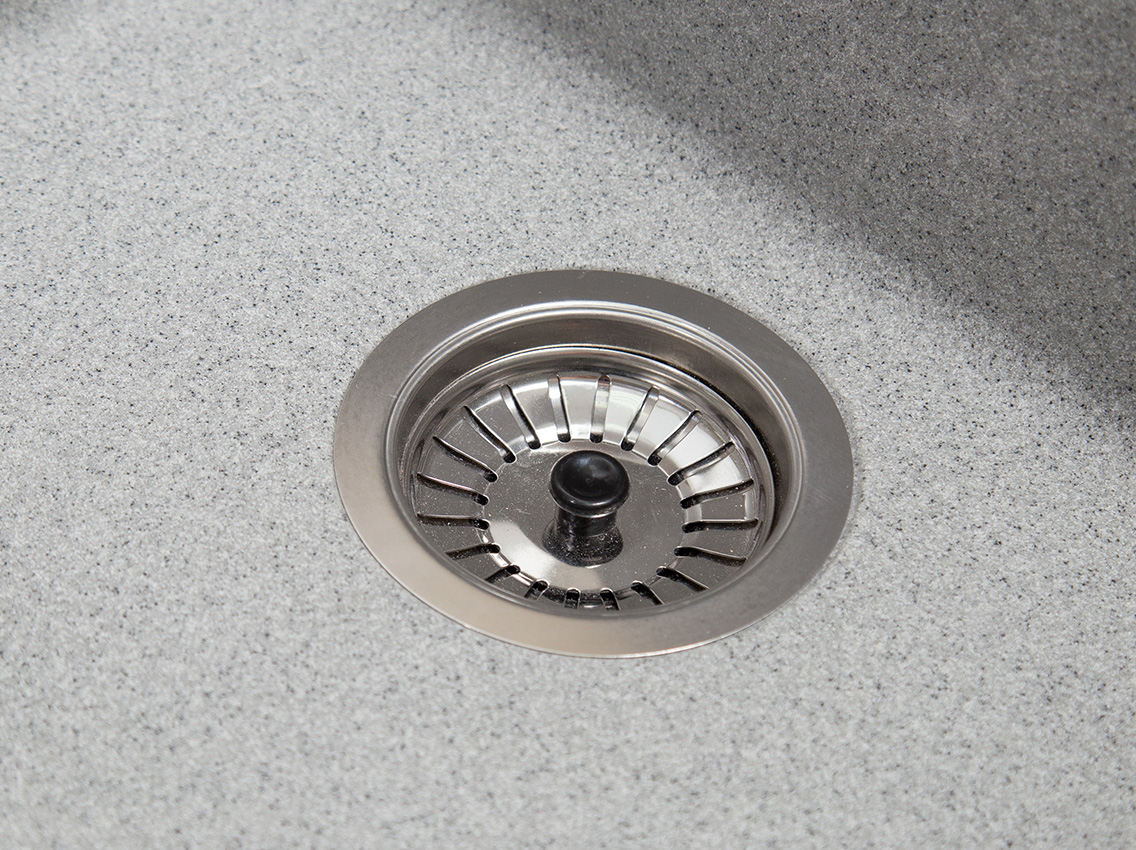 Мойка искусственный камень Solid Вега 440х420 серый гранит (под столешницу)