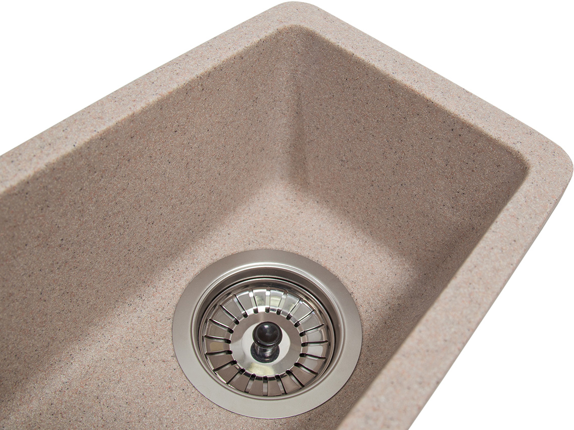 Мийка штучний камінь Solid Вега Плюс 200х420 рожевий пісок (під стільницю)