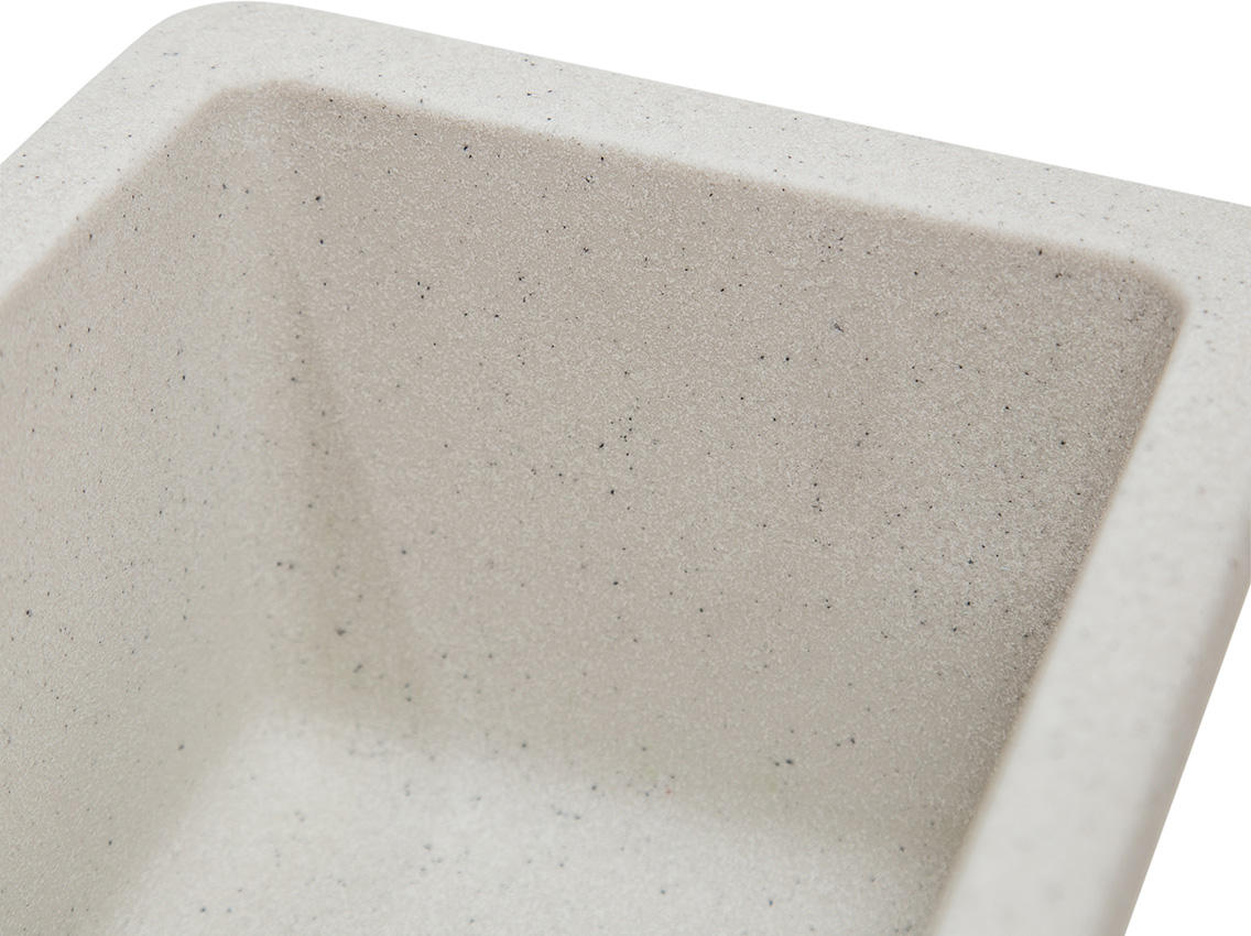 Мойка искусственный камень Solid Вега Плюс 200х420 белый песок (под столешницу)