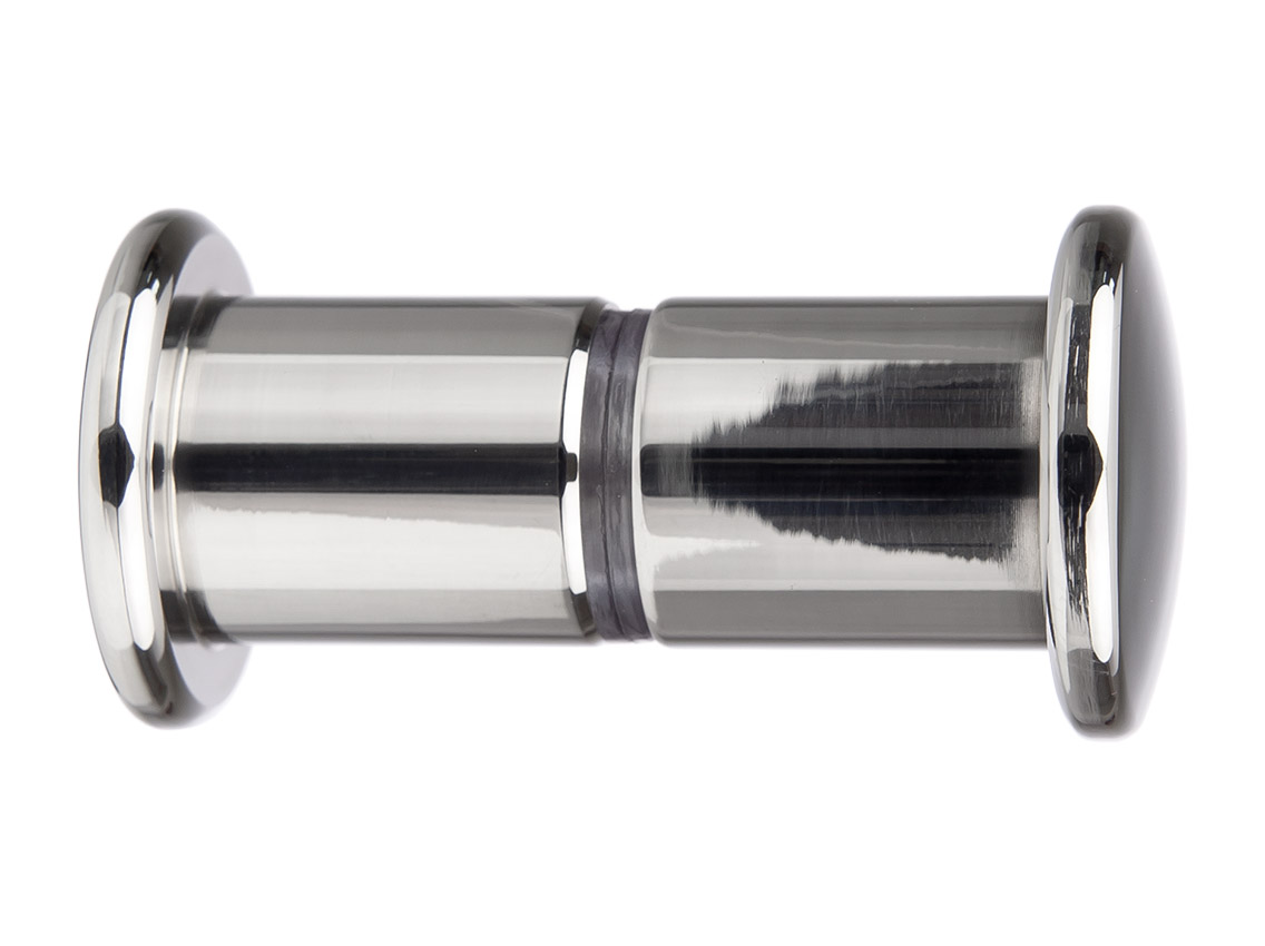 Ручка-кноб круглая AL GIFF Glass 269 полированный хром