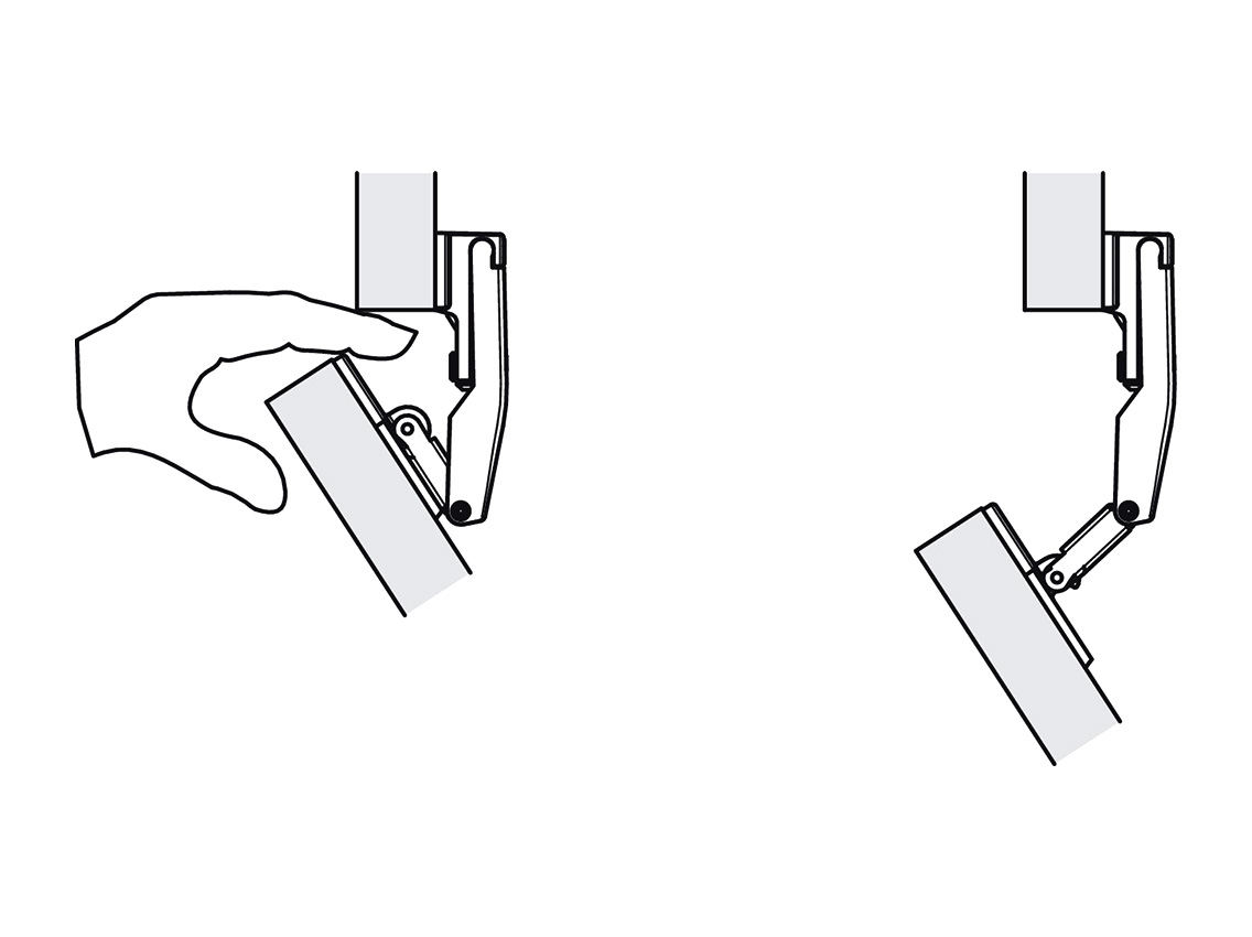 Петля центральная регулируемая Hafele для складных дверей Free Fold под шуруп (372.64.796)