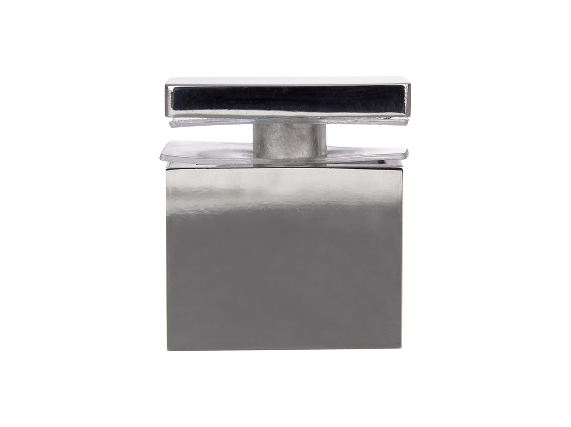 Соединитель стекло-труба 30x10 мм сквозной GIFF 318+ полированный хром