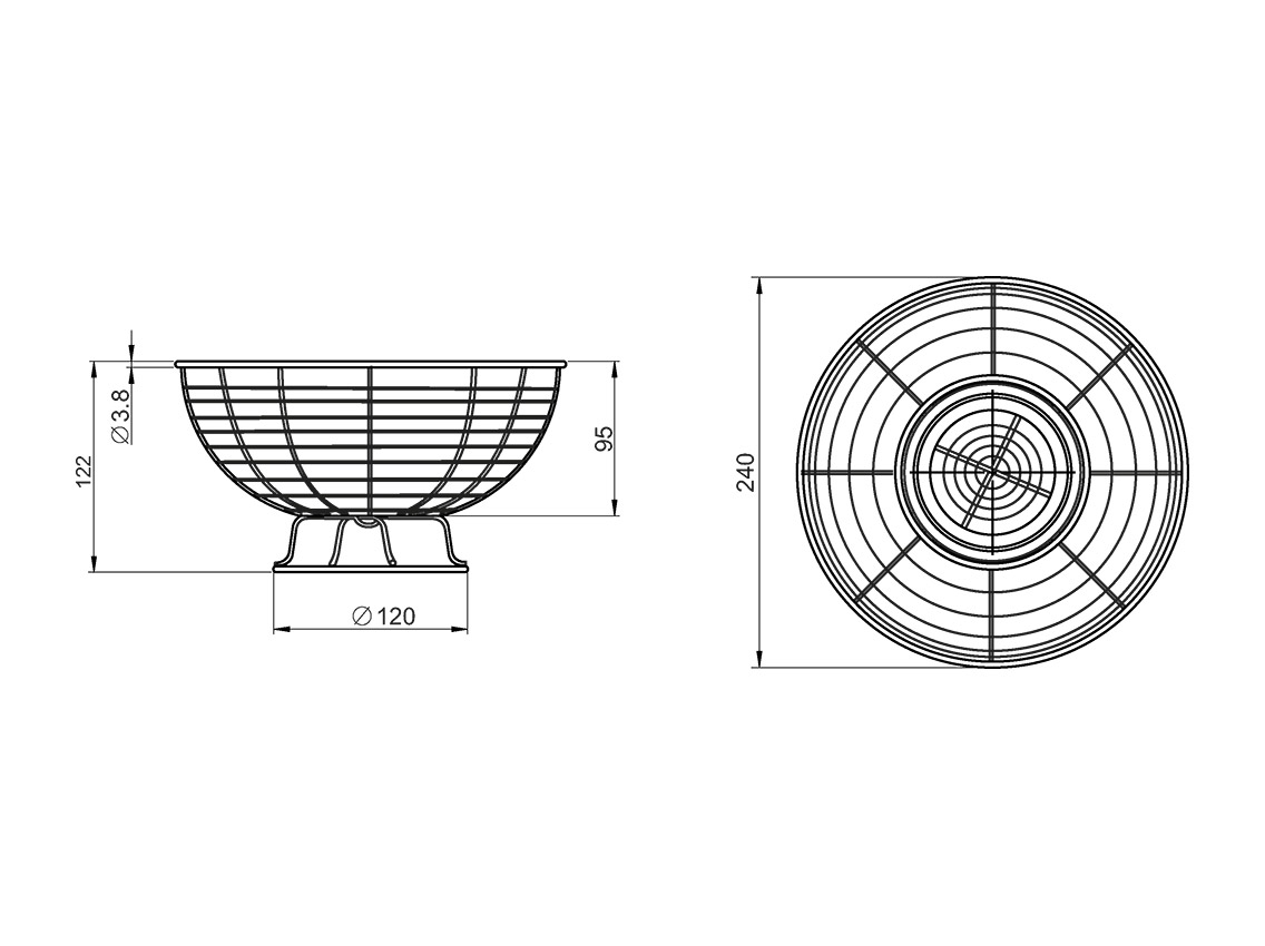 Корзина для фруктів Lemax бронза (LF-2002287)