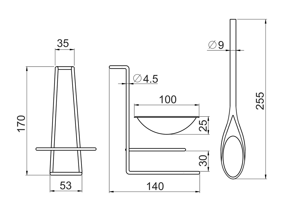 Подставка под ложку Lemax бронза (HYJ-007)