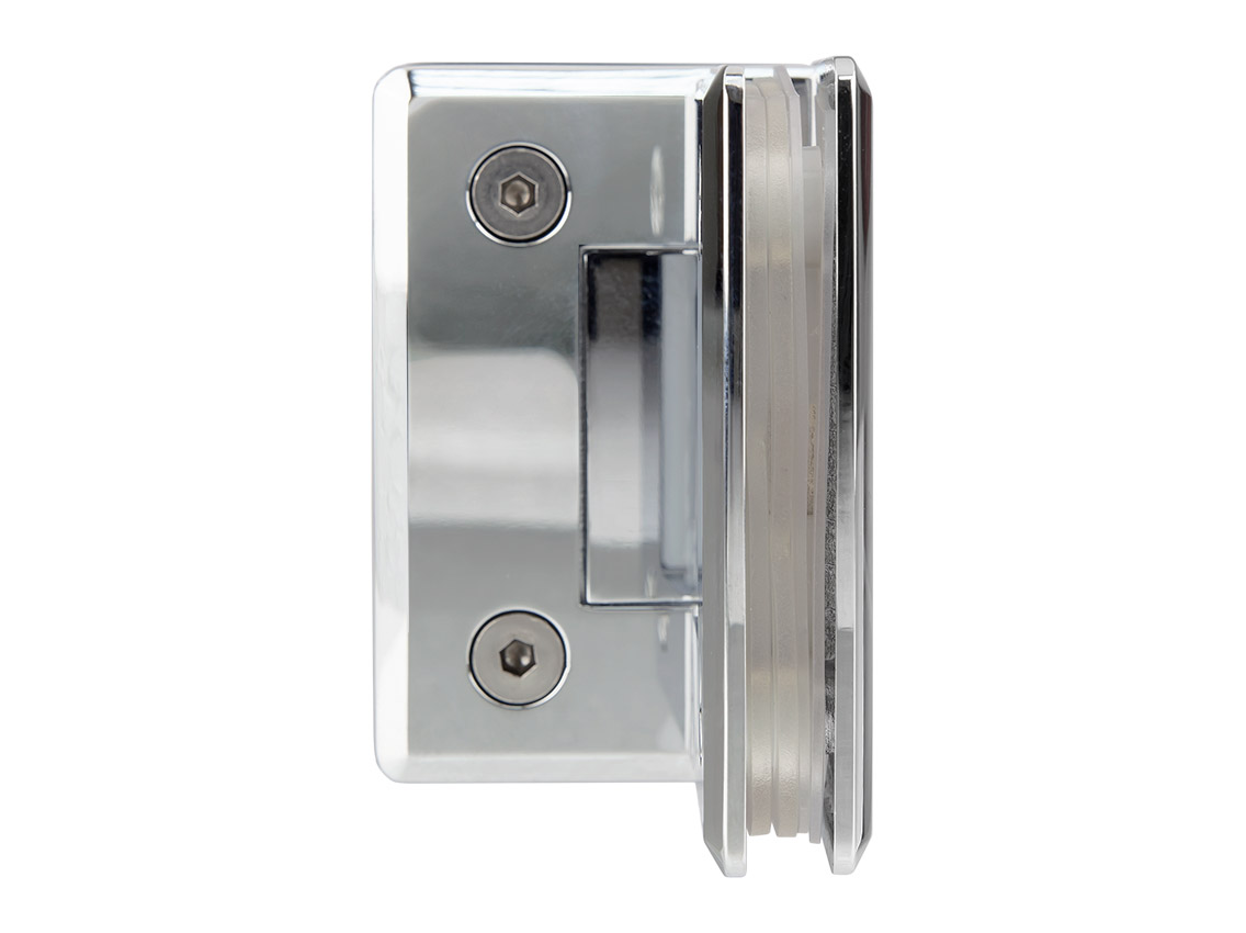 Петля 90° цинк. сплав стекло-стекло GIFF 304Zn полированный хром