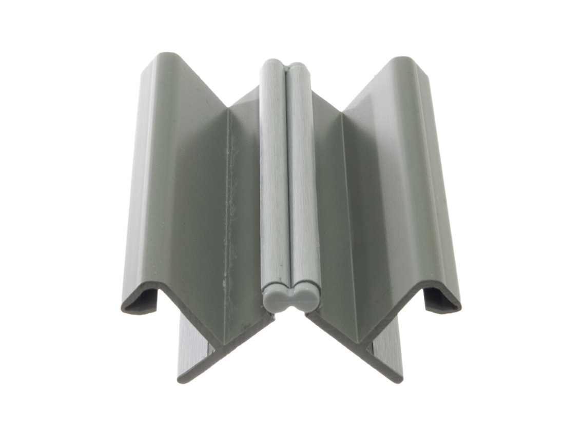 Кут до цоколю 90*-135* Volpato Н=100 алюміній браш