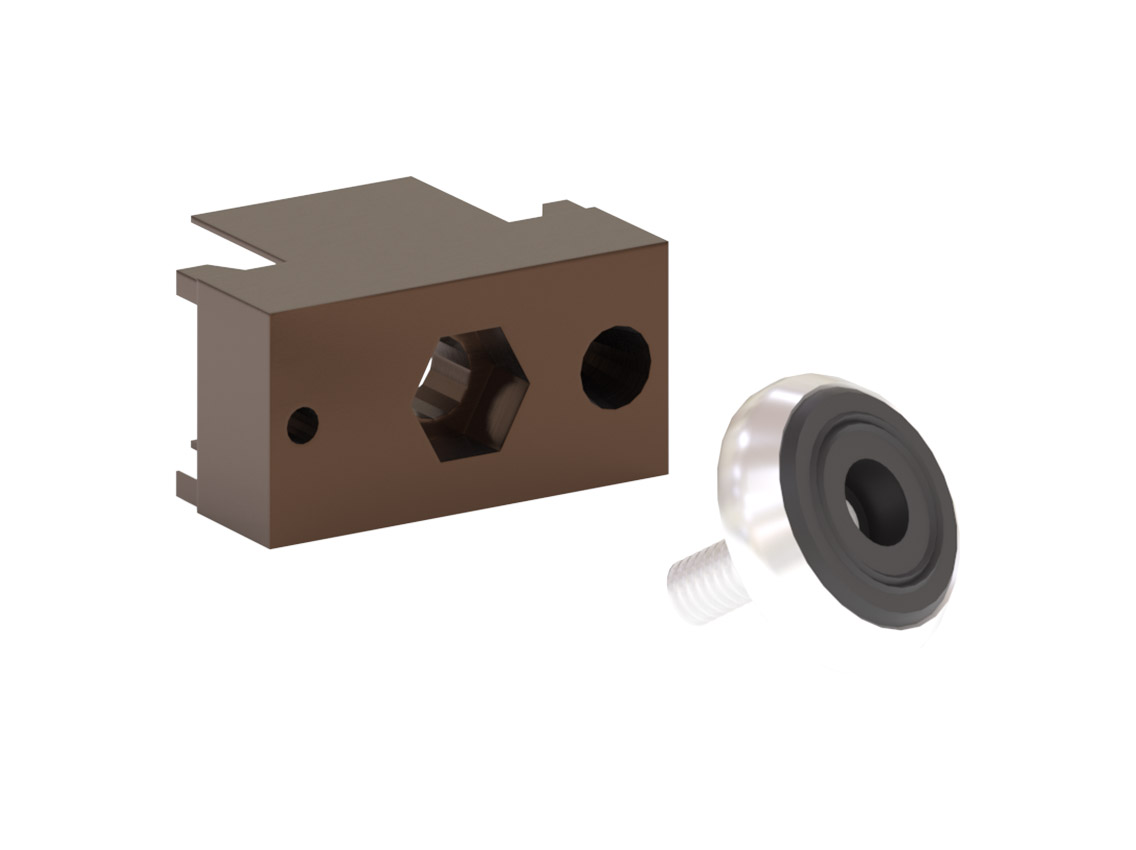 Опора регулируемая малая пластик Volpato Stili H=29 венге браш