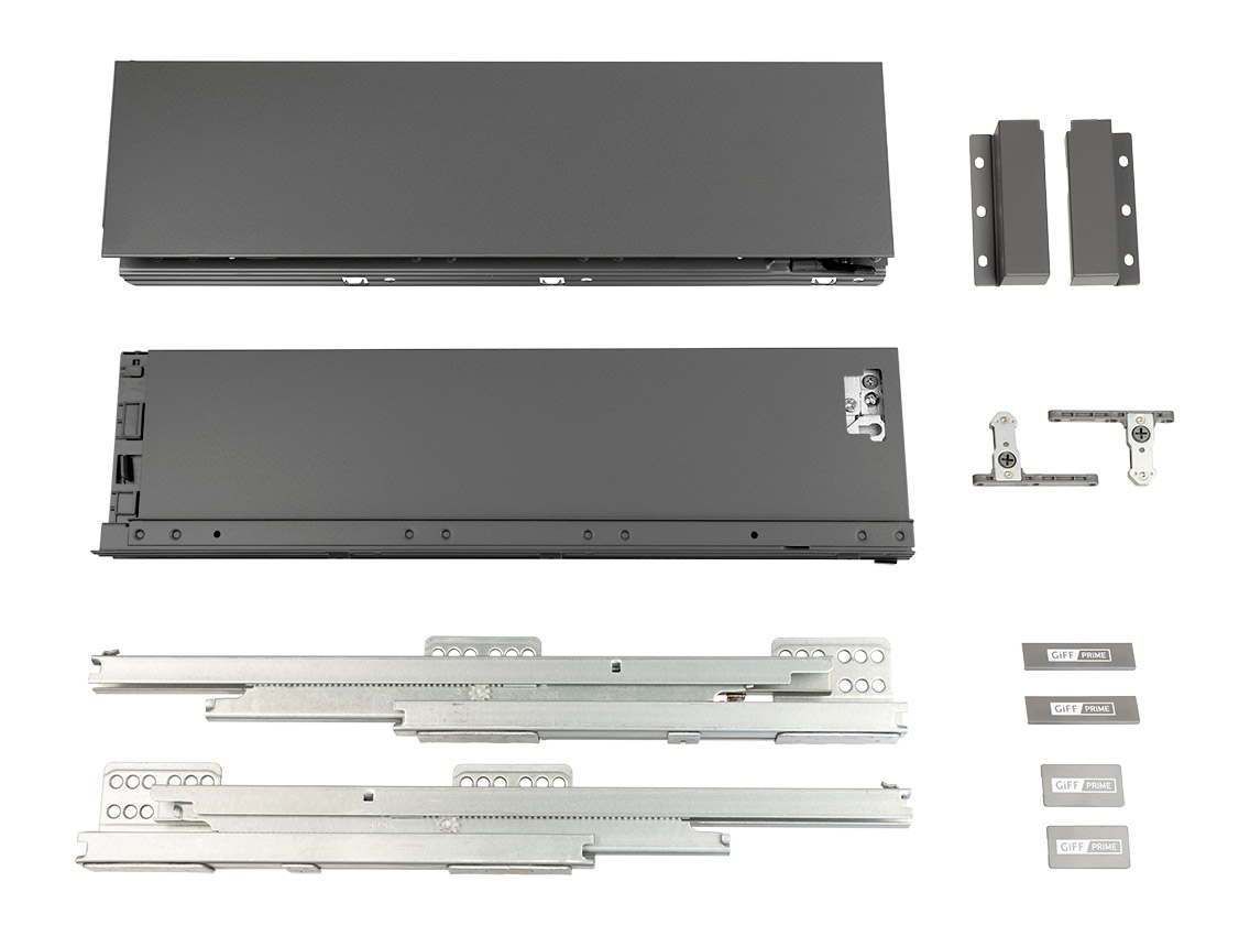 Висувний ящик GIFF PRIME FlatBox L=400 H=116 графіт