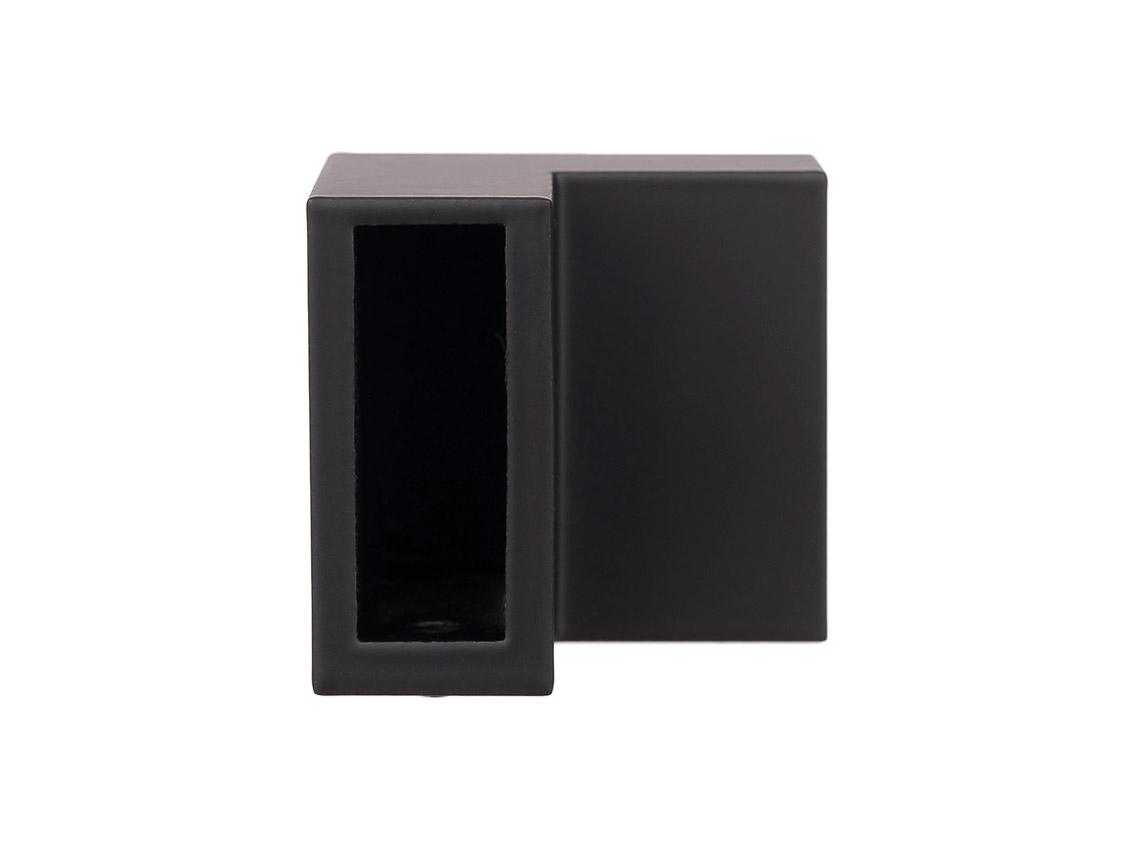 Соединитель 90° труба-труба 30x10 мм GIFF 315 черный матовый