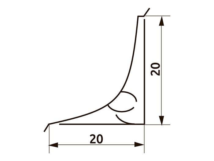 Плинтус кухонный Травертино (39) L=3000