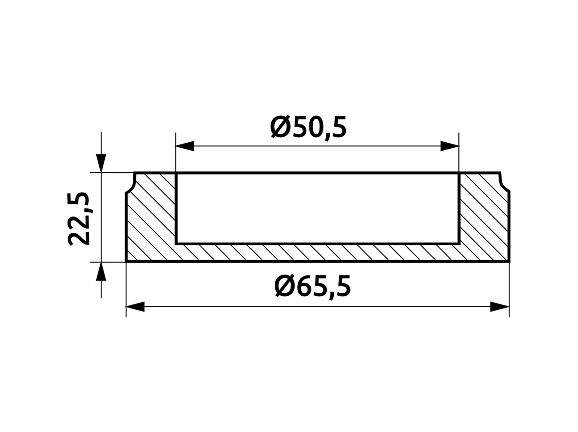Окончание трубы d=50 GIFF хром
