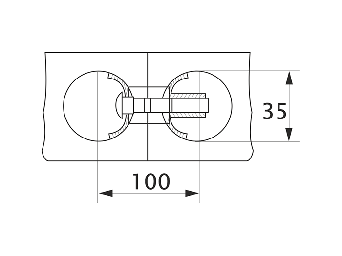 Стяжка стільниці GIFF L=100