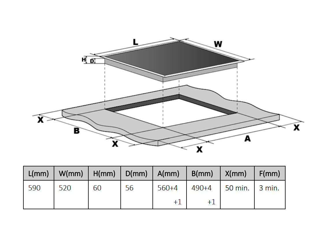 Варильна поверхня HIV 569 SIZ BA INTERLINE