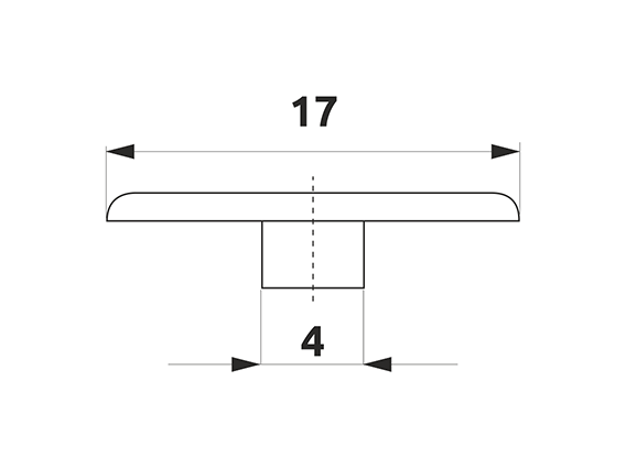 Заглушка мініфікса GIFF d=17 чорний