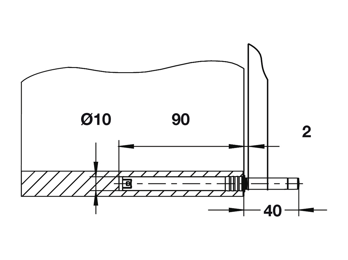 Толкатель для подъемников Free Flap Hafele 17-23 Н тип 1 (372.91.470)
