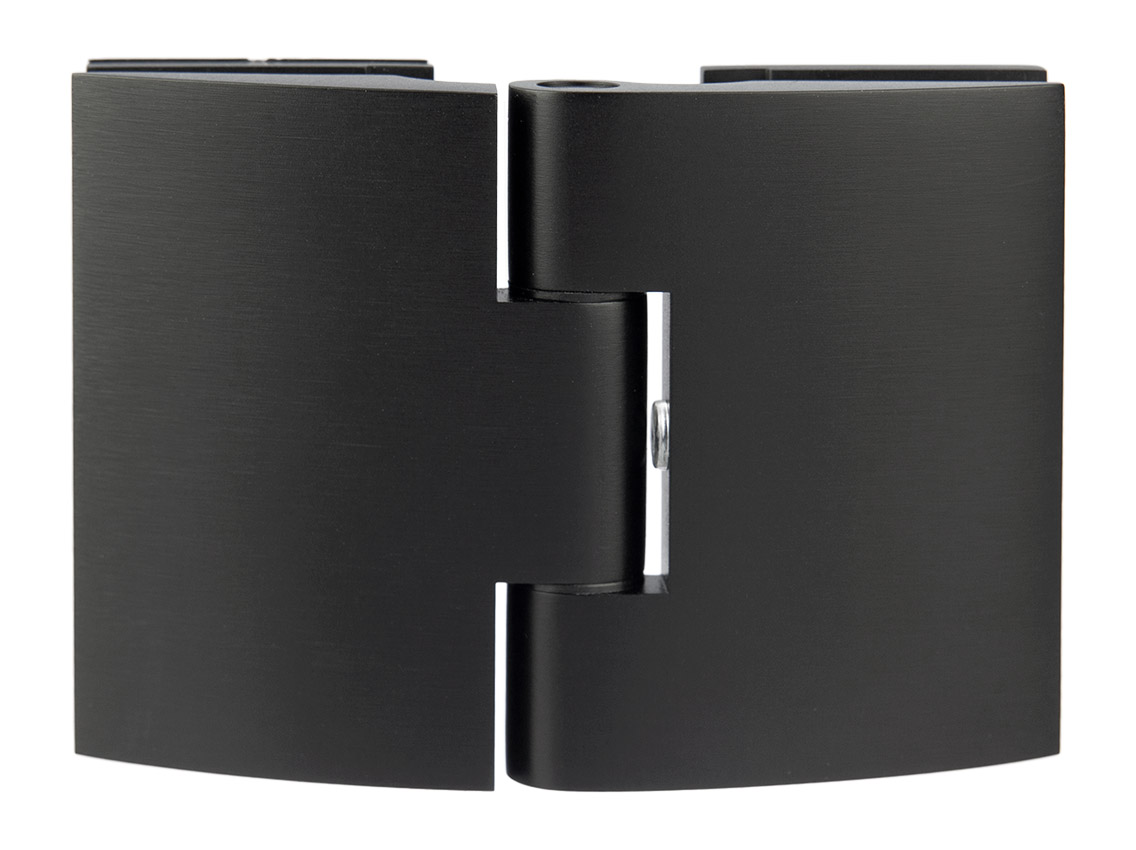 Петля скло-скло GIFF Glass Premio FERRARA чорний матовий