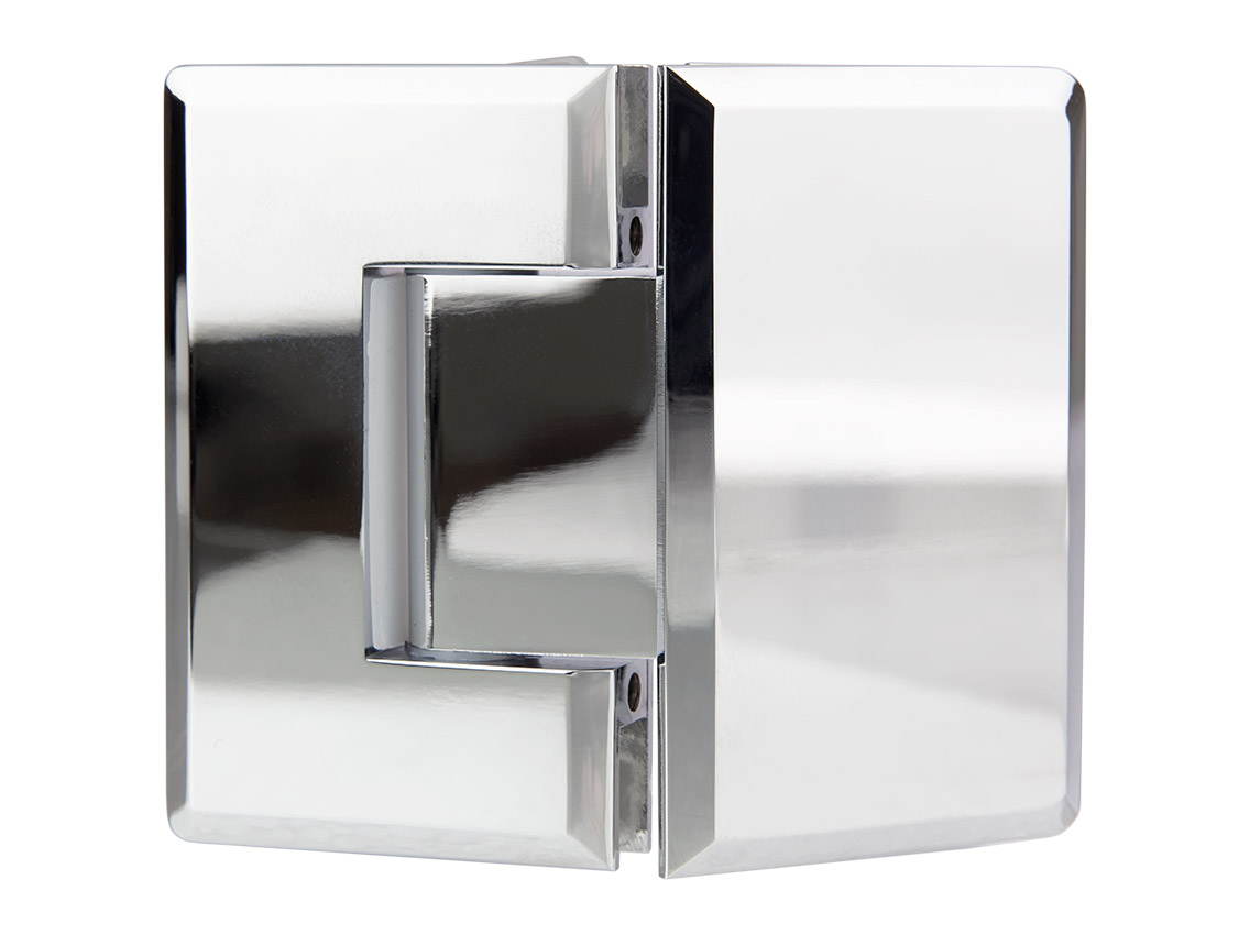 Петля 135° цинк. сплав скло-скло GIFF 302Zn полірований хром