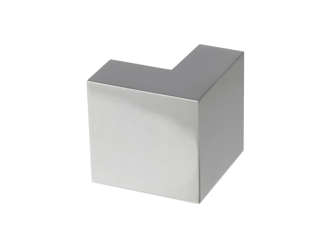 З'єднувач 90° труба-труба 30x10 мм GIFF 315 полірований хром