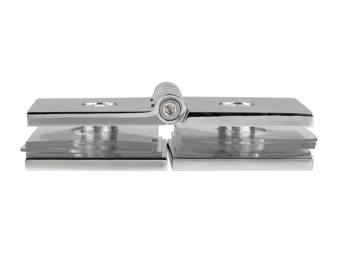 Конектор GIFF Glass Premio MILANO регульований скло-скло полірований хром