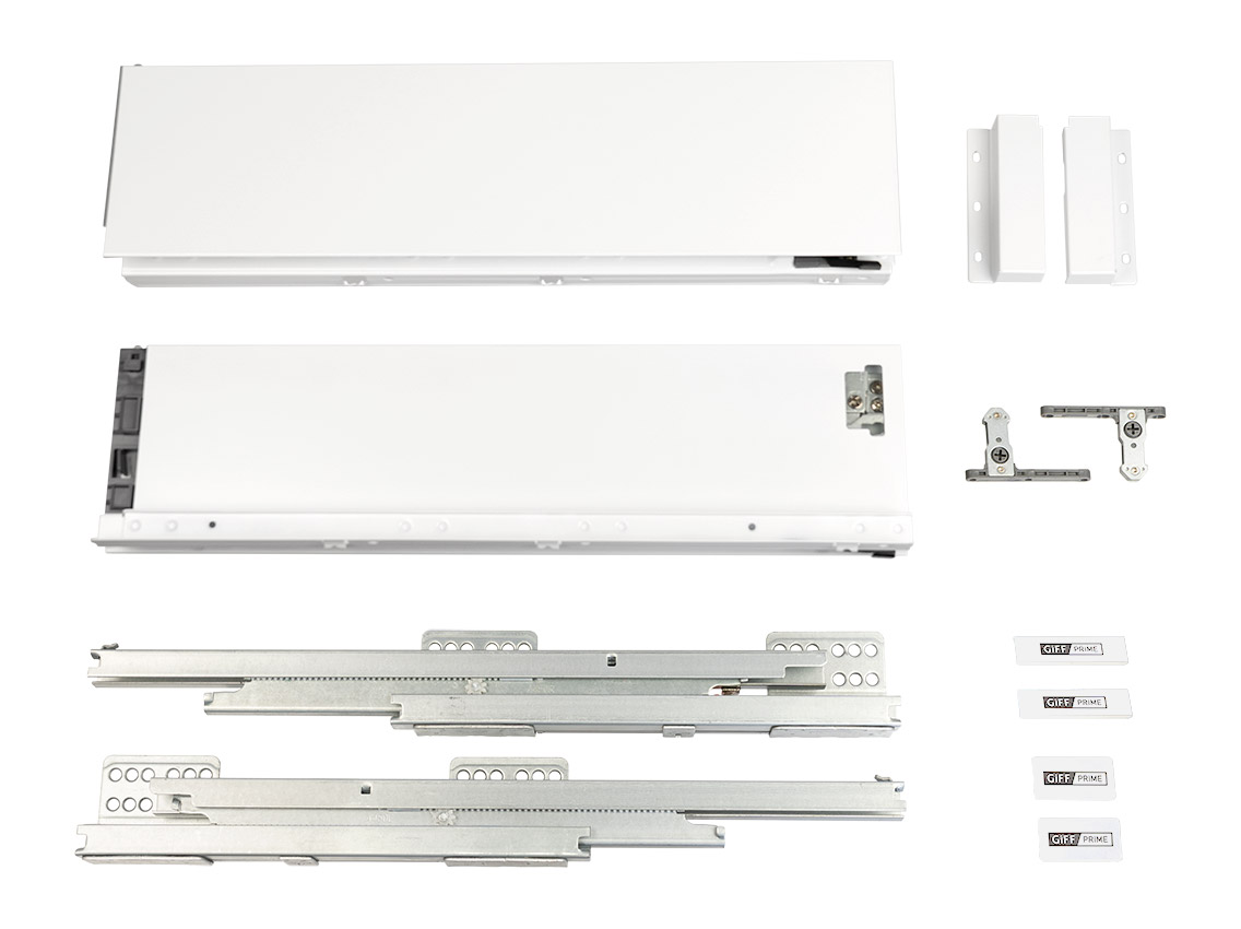 Висувний ящик GIFF PRIME FlatBox L=400 H=116 білий