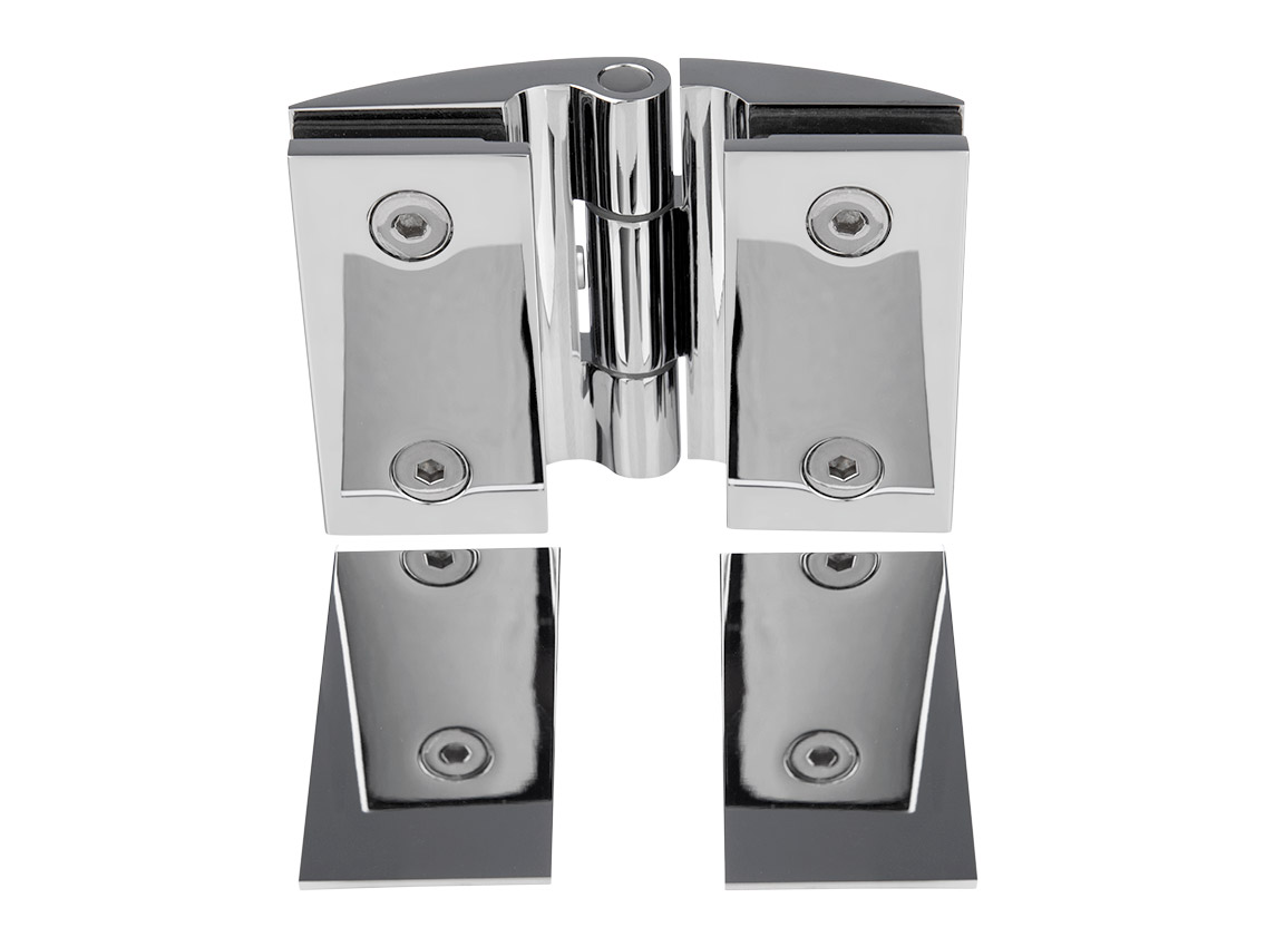 Петля стекло-стекло GIFF Glass Premio FERRARA полированный хром