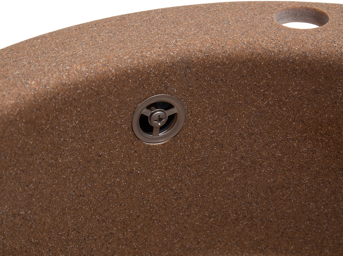 Мийка штучний камінь Solid Поні D475 теракот (з отвором під змішувач)